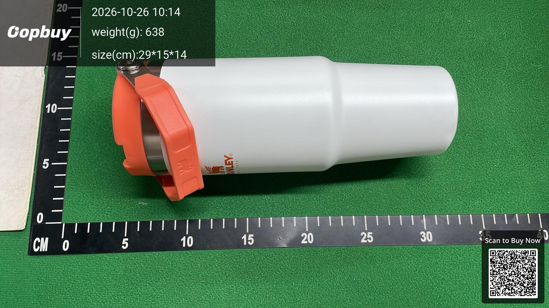 Foto QC 3 de Stanley The IceFlow Flip Straw Tumbler 30oz Blaze Orange