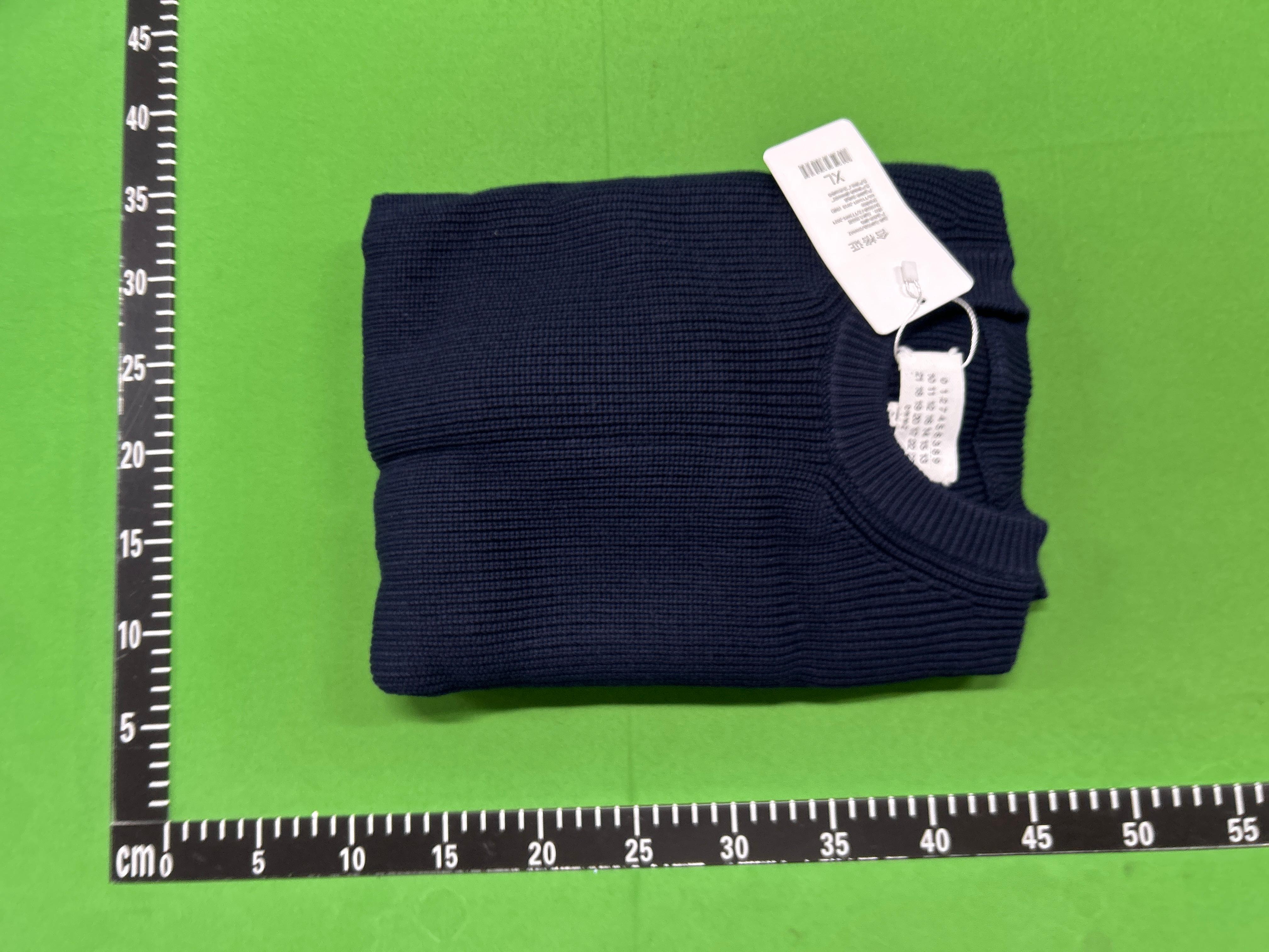Foto QC 1 de Maison Margiela Drivers Zip Sweater Ribbed Knit Navy