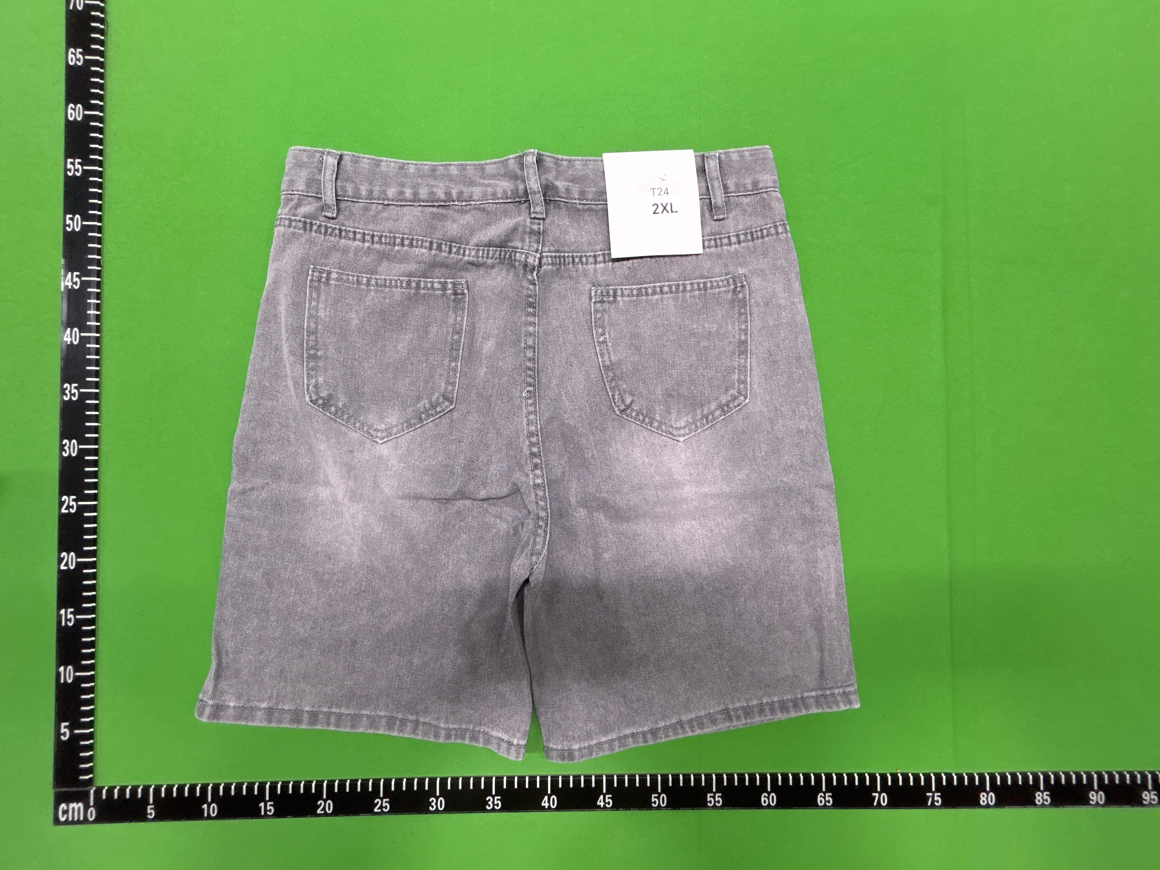 Foto QC 8 de Unbranded Denim Shorts Loose Straight Black