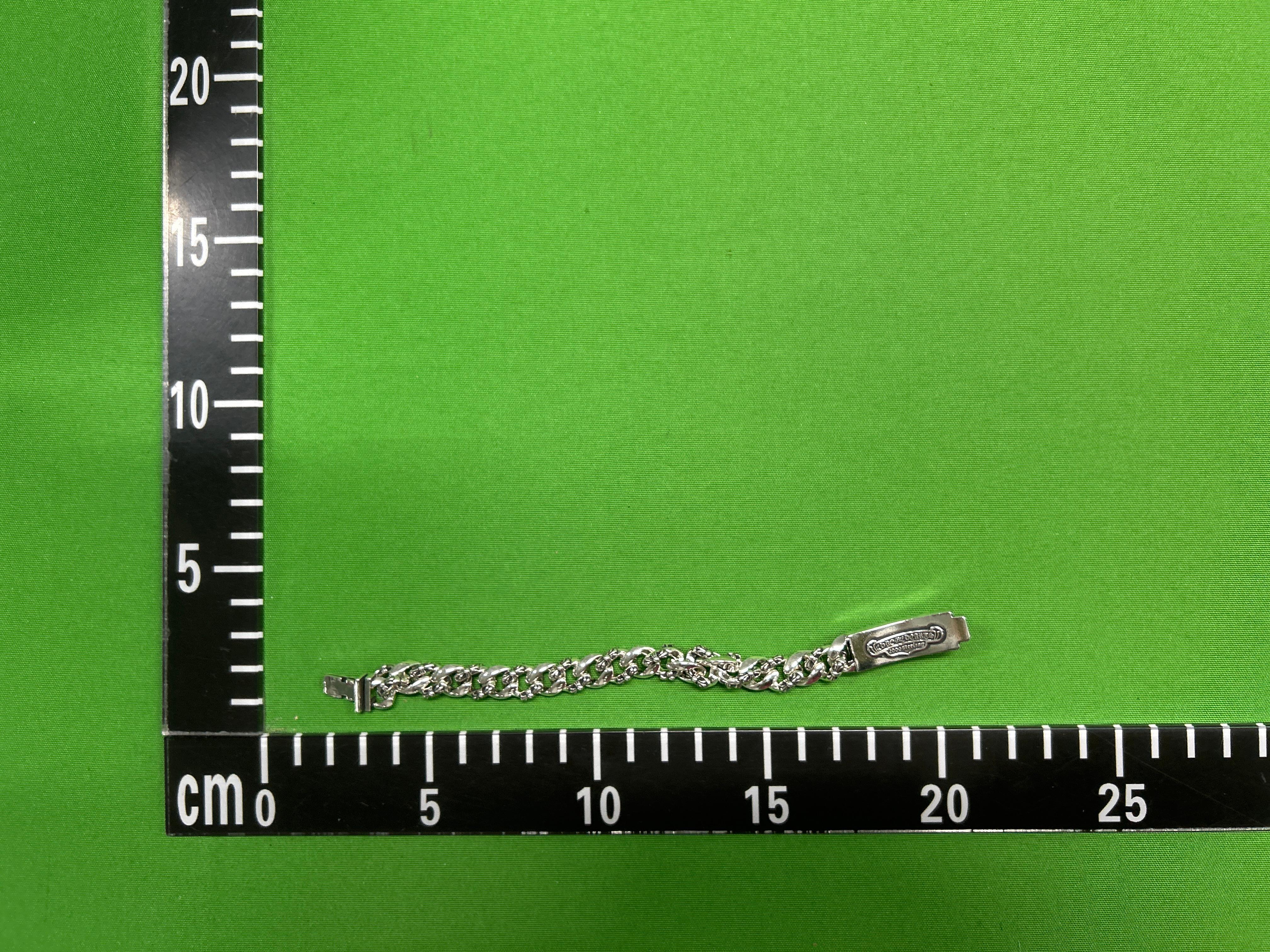 Foto QC 1 de Chrome Hearts Paper Chain Bracelet Sterling Silver