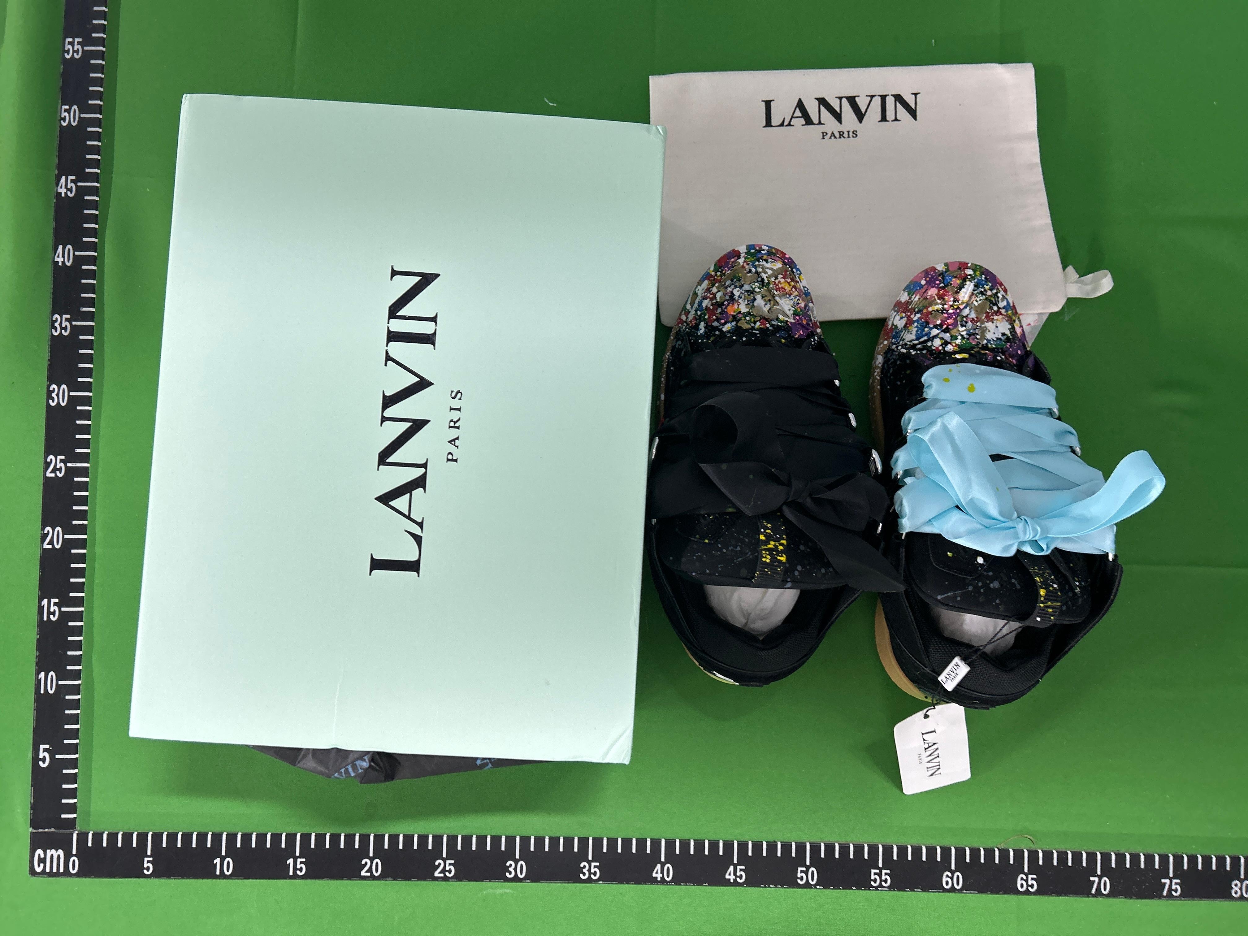 Foto QC 2 de Lanvin Curb Sneakers Leather Leopard Zebra Animal Print