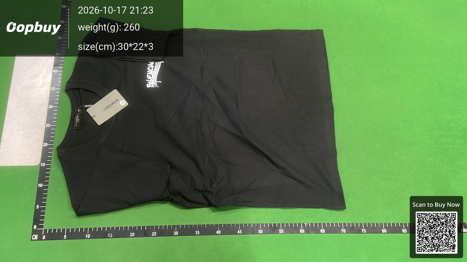 Foto QC 2 de Balenciaga T-shirt Spray Paint Logo White
