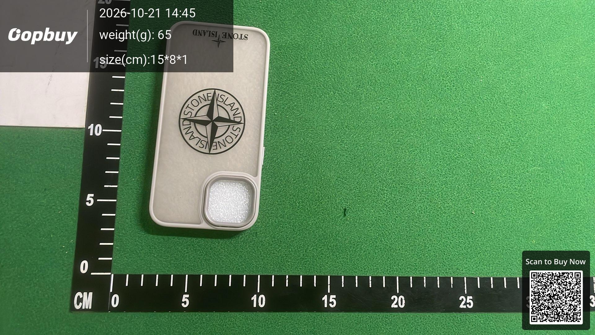 Foto QC 3 de Stone Island Silicone Case for iPhone 15 Pro Max Black