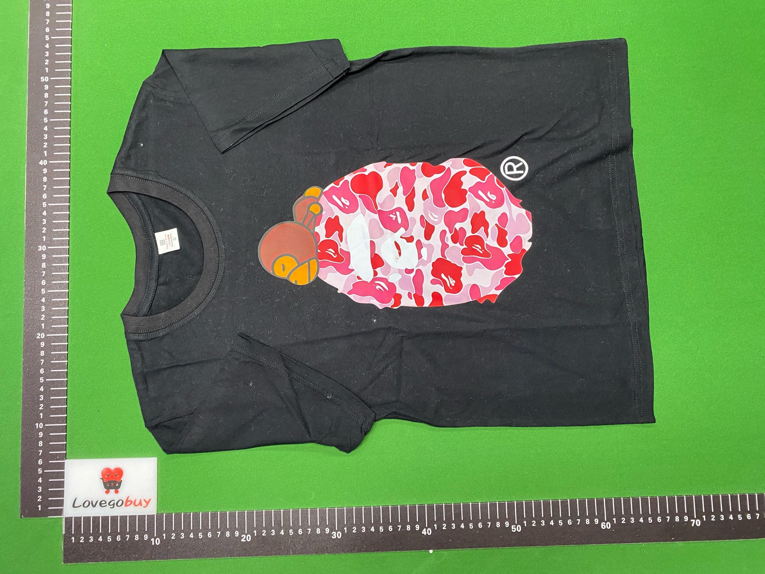 Foto QC 2 de BAPE x Chrome Hearts Baby Milo Horseshoe T-shirt Black