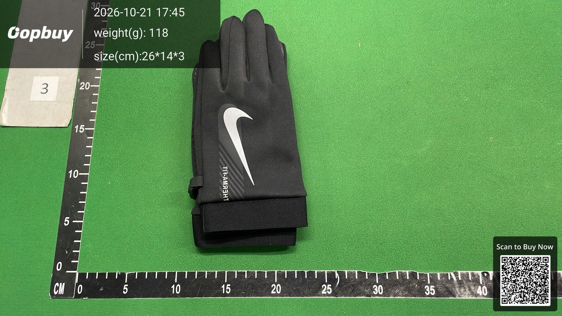 Foto QC 6 de Corteiz Leather Gloves Black
