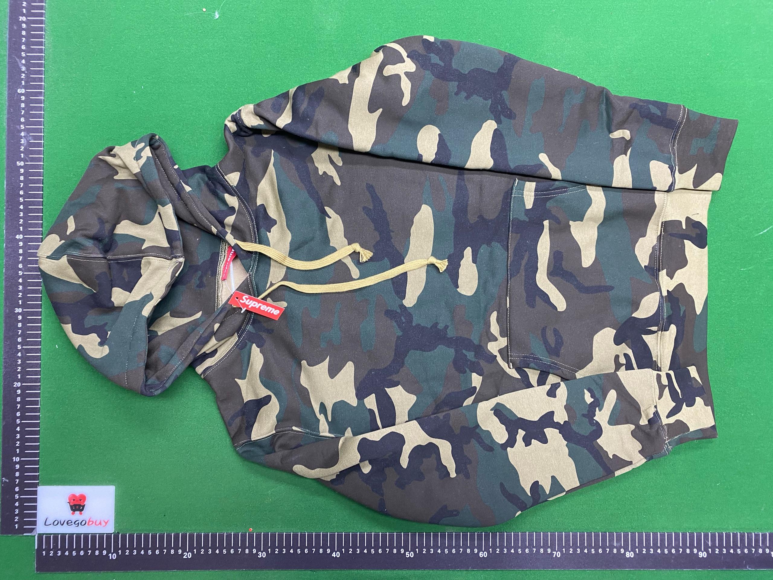 Foto QC 3 de Supreme Satin Applique Hooded Sweater Natural