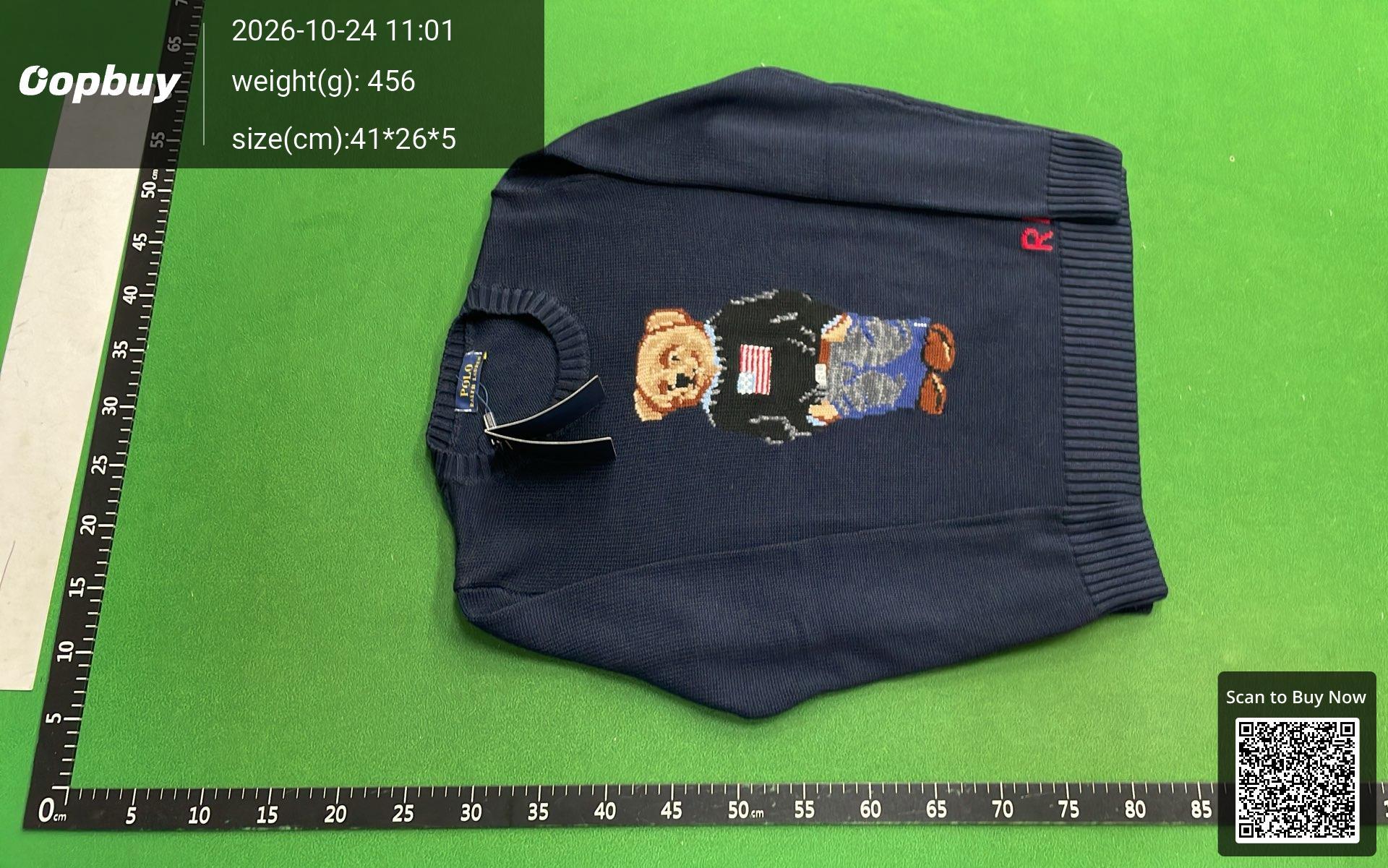 Foto QC 2 de Polo Ralph Lauren Polo Bear Crewneck Sweater Intarsia Knit