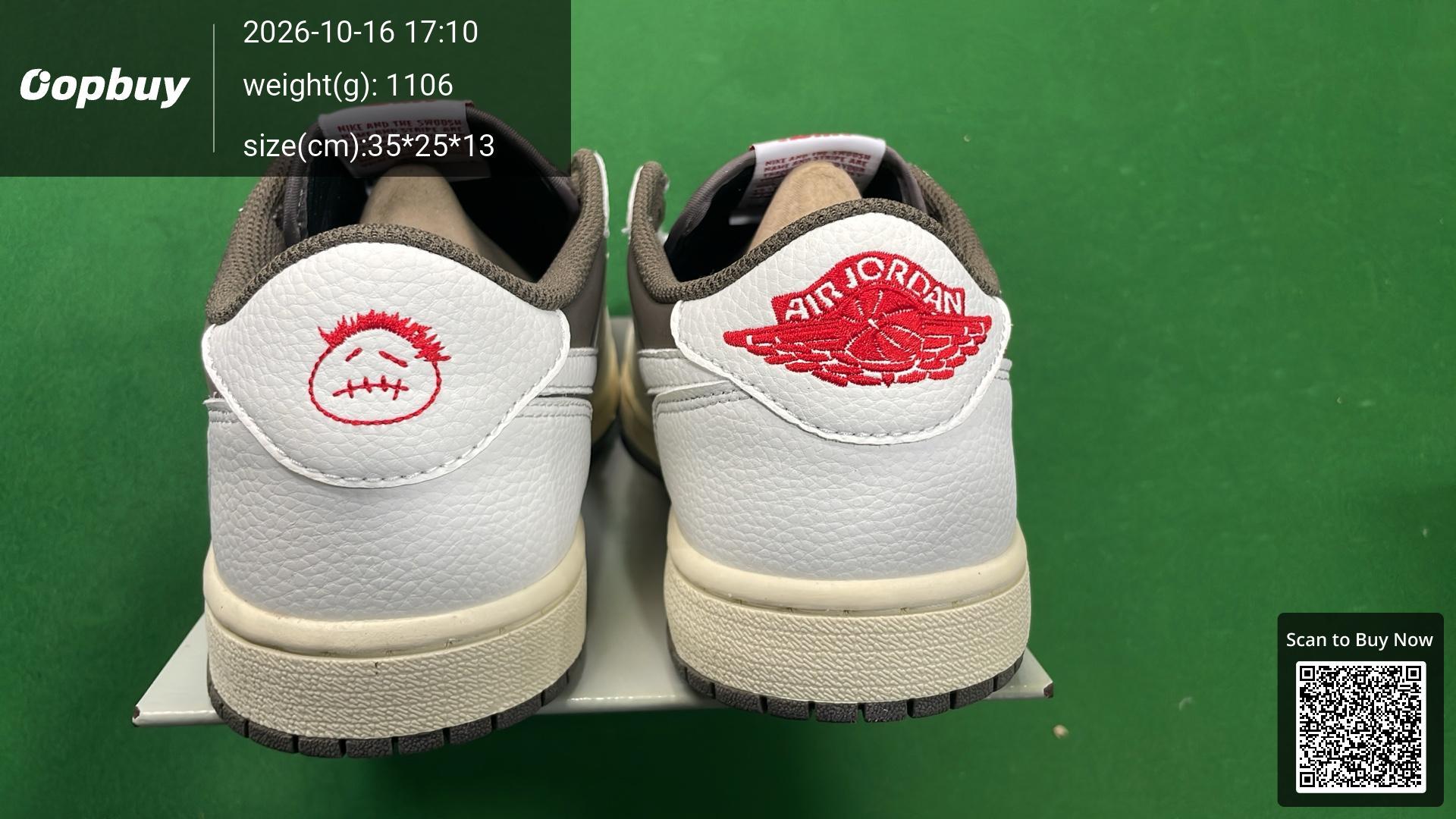 Foto QC 3 de Jordan 1 Retro Low OG SP Travis Scott Black Phantom DM7866-001
