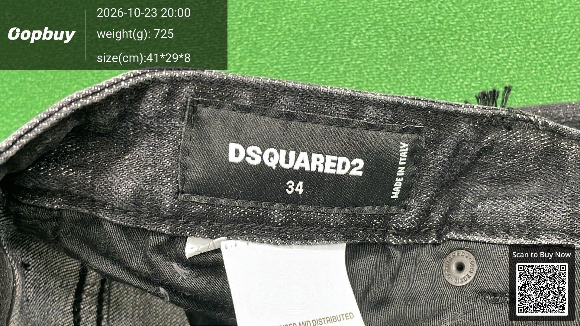 Foto QC 5 de Dsquared2 Jeans Distressed Paint Splatter Blue