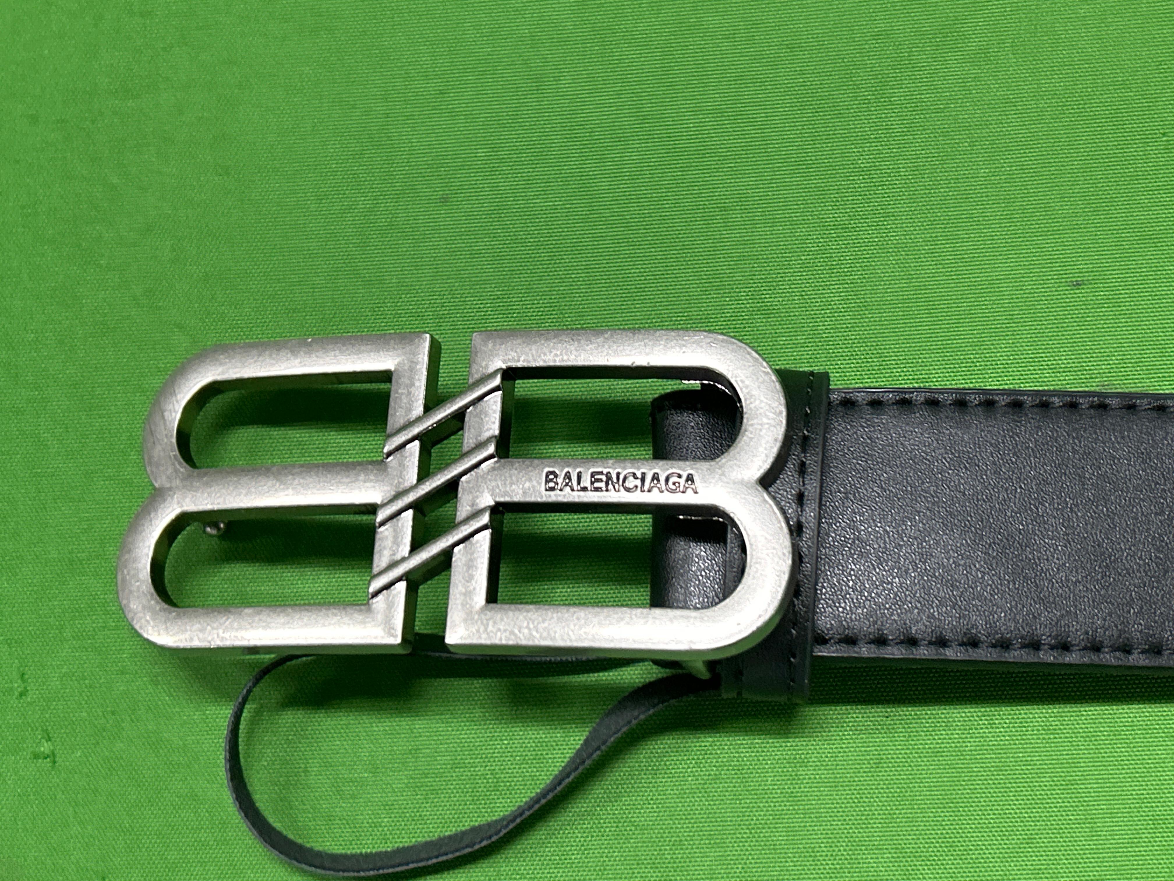Foto QC 2 de Balenciaga BB Thin Belt Black