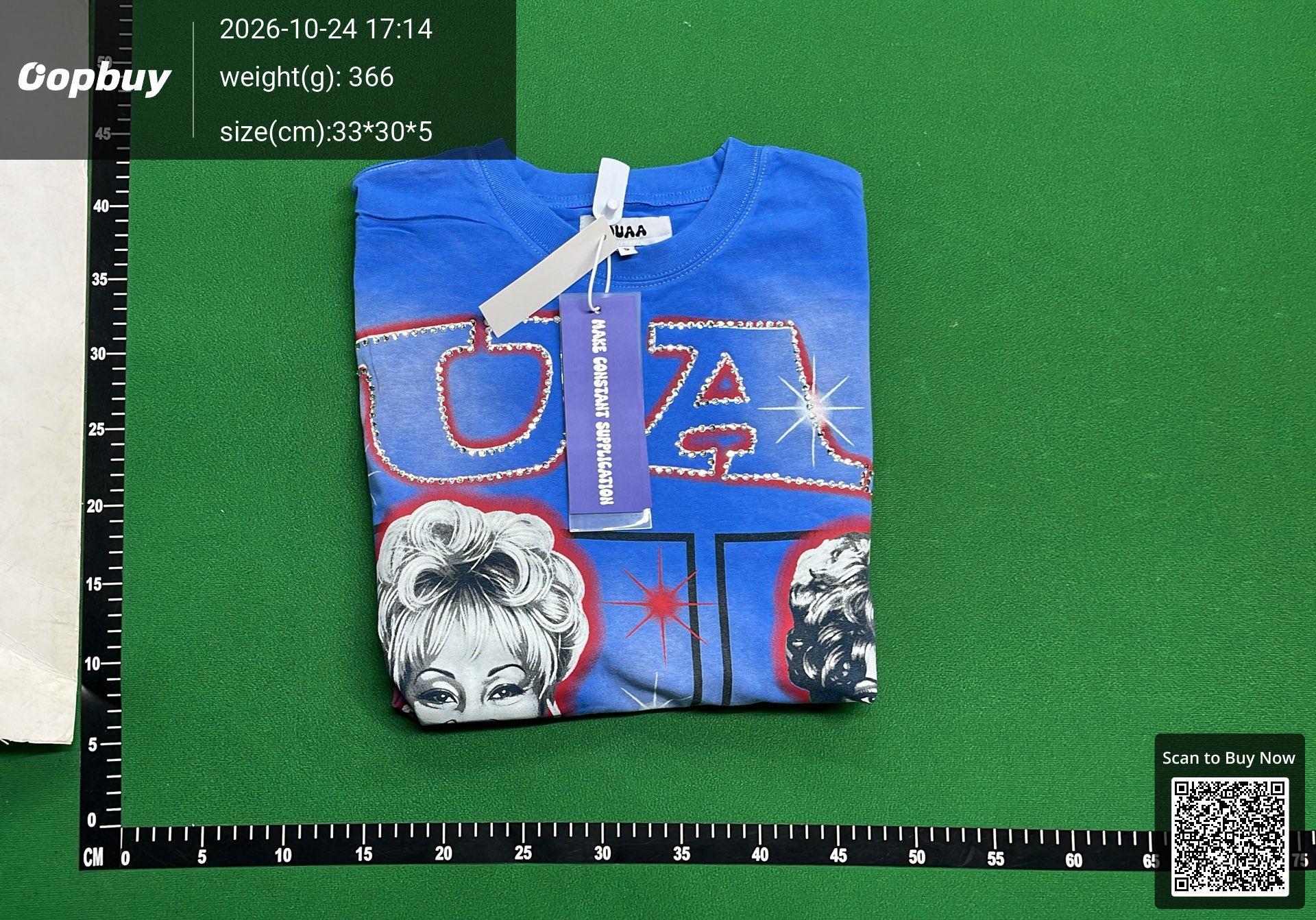Foto QC 4 de DUAA T-shirt 8-Ball Cards Rhinestone Washed Black
