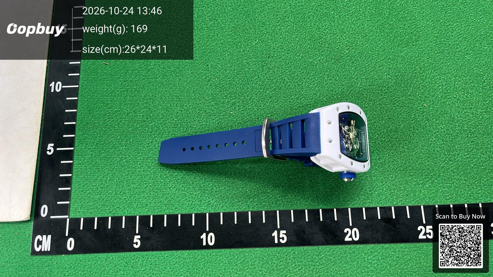 Foto QC 3 de Hengbolong Skeleton Tonneau Watch RM055