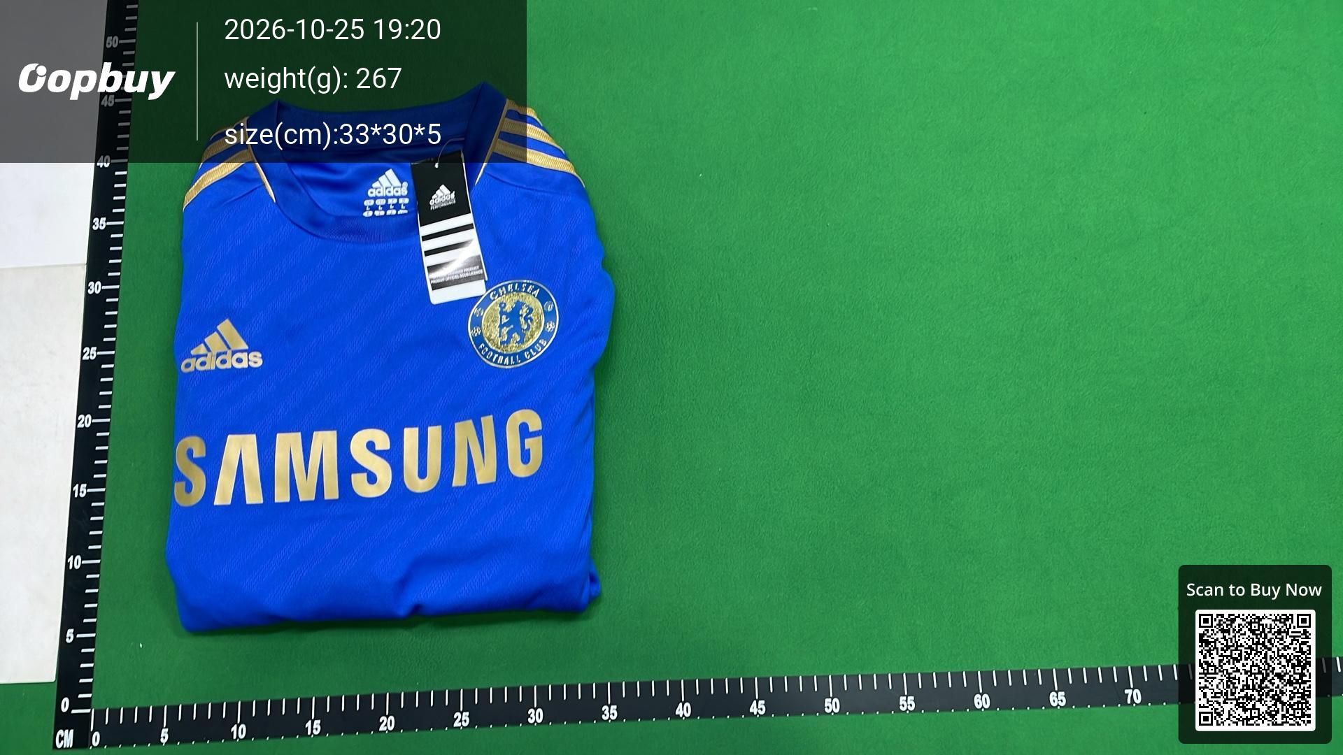Foto QC 4 de adidas x Chelsea FC Retro 2012/13 Home Long Sleeve Eden Hazard Jersey Blue Gold