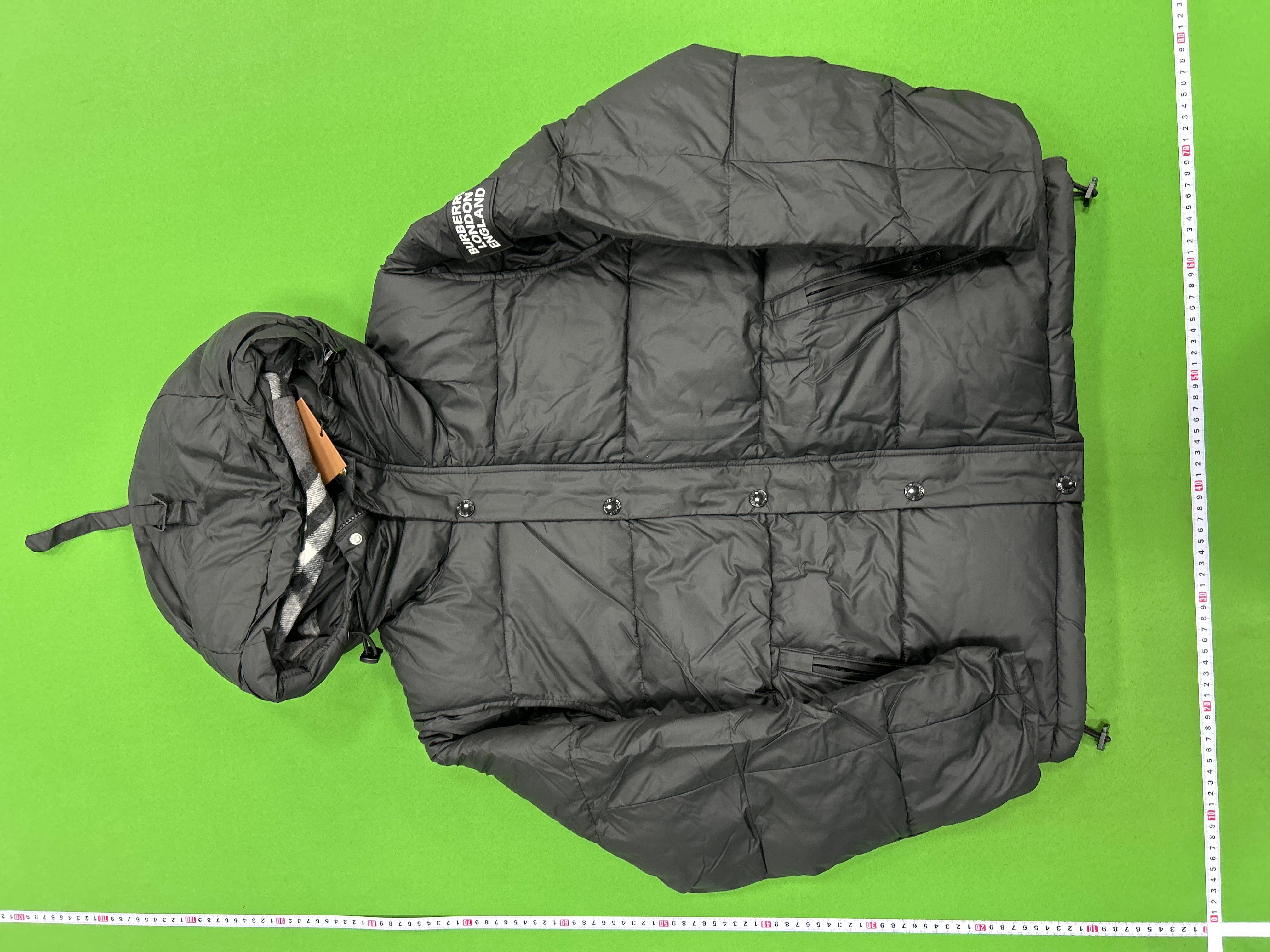 Foto QC 3 de Burberry Puffer Jacket Check Lined Down Black