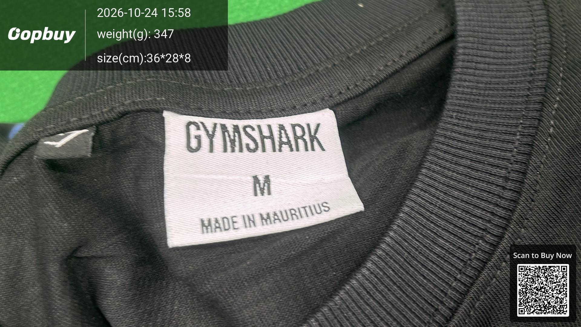 Foto QC 1 de Gymshark Front Logo Back Printed Oversized T-shirt White