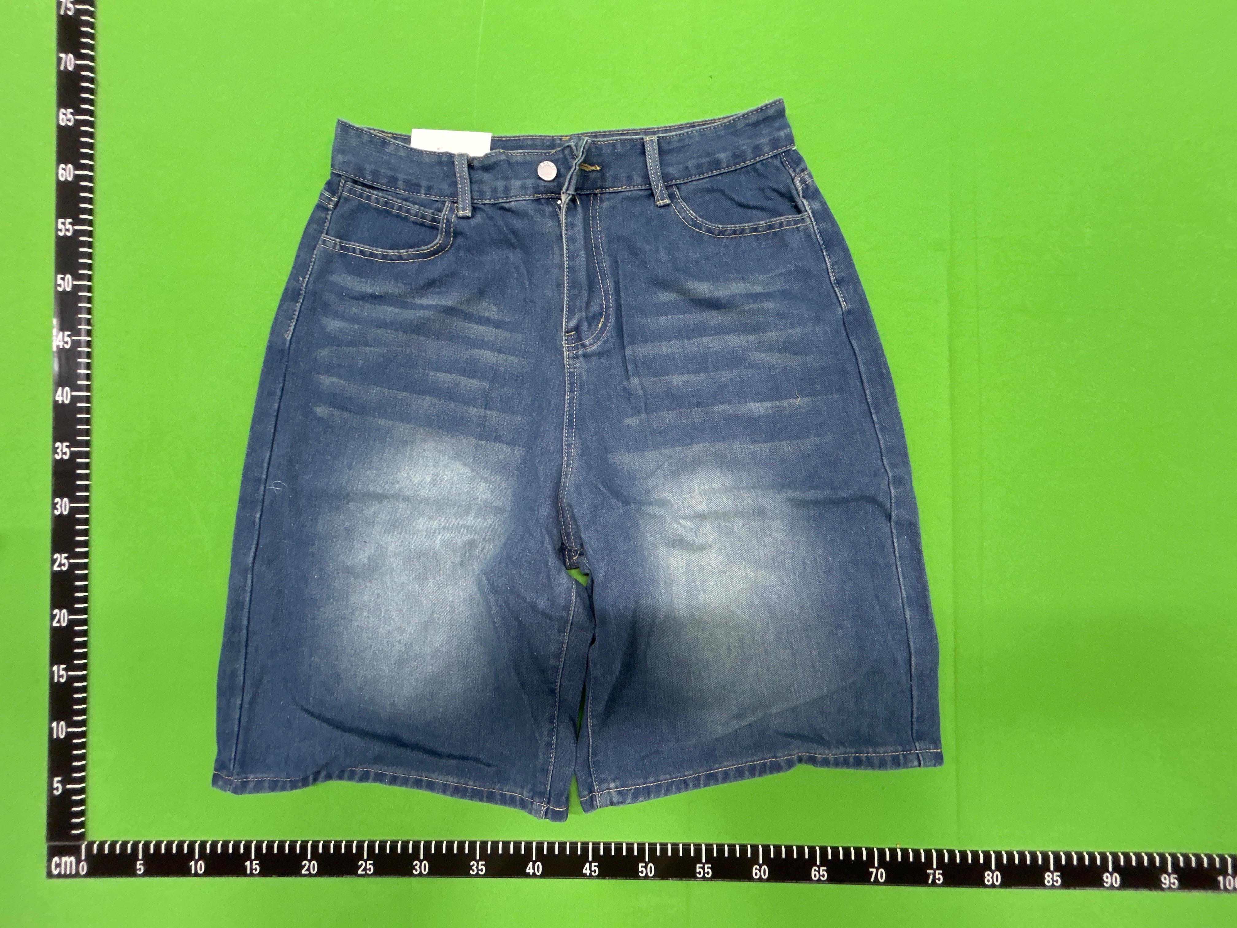 Foto QC 3 de Unbranded Denim Shorts Loose Straight Black