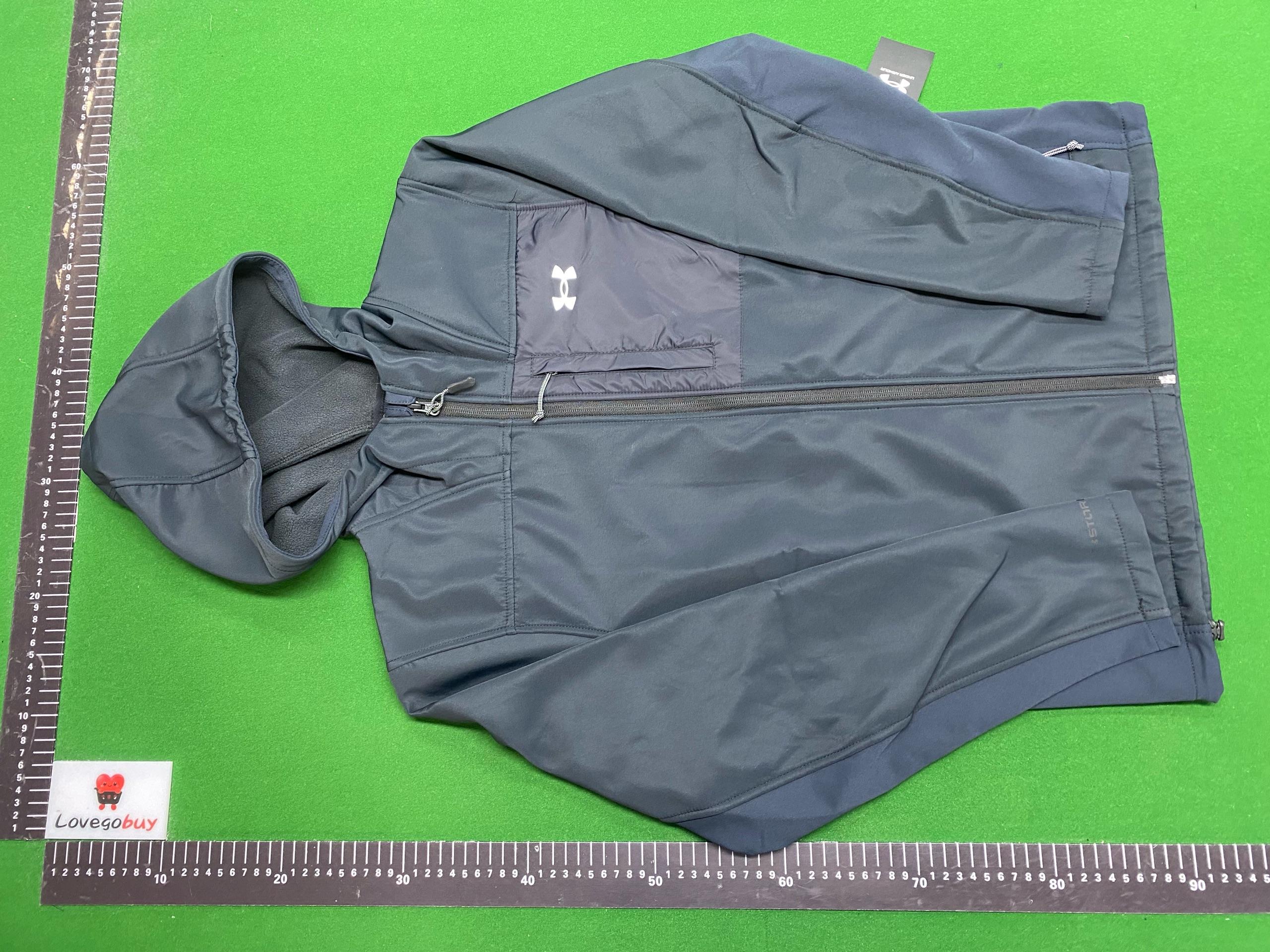 Foto QC 7 de Under Armour Hooded Jacket Fleece-Lined Windbreaker Grey Black