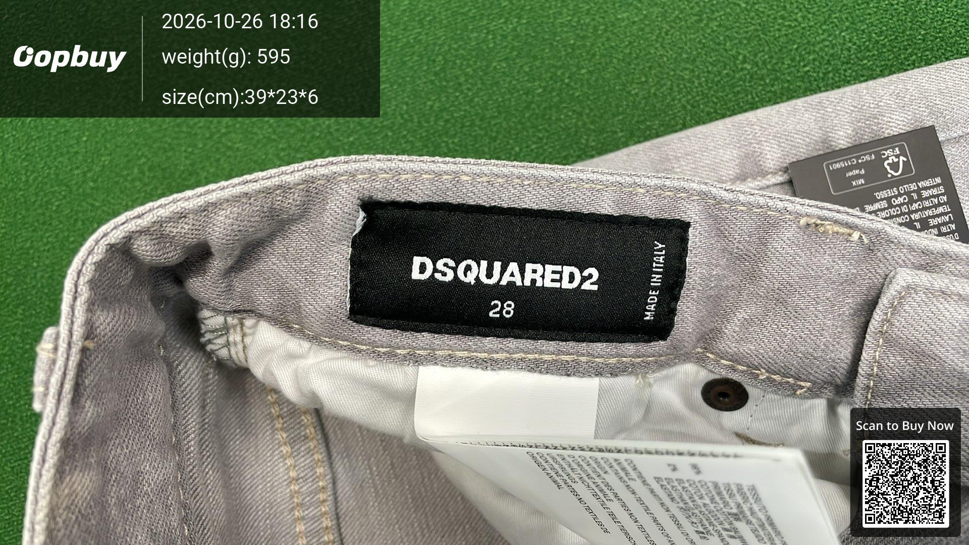 Foto QC 1 de Dsquared2 Jeans Distressed Paint Splatter Blue