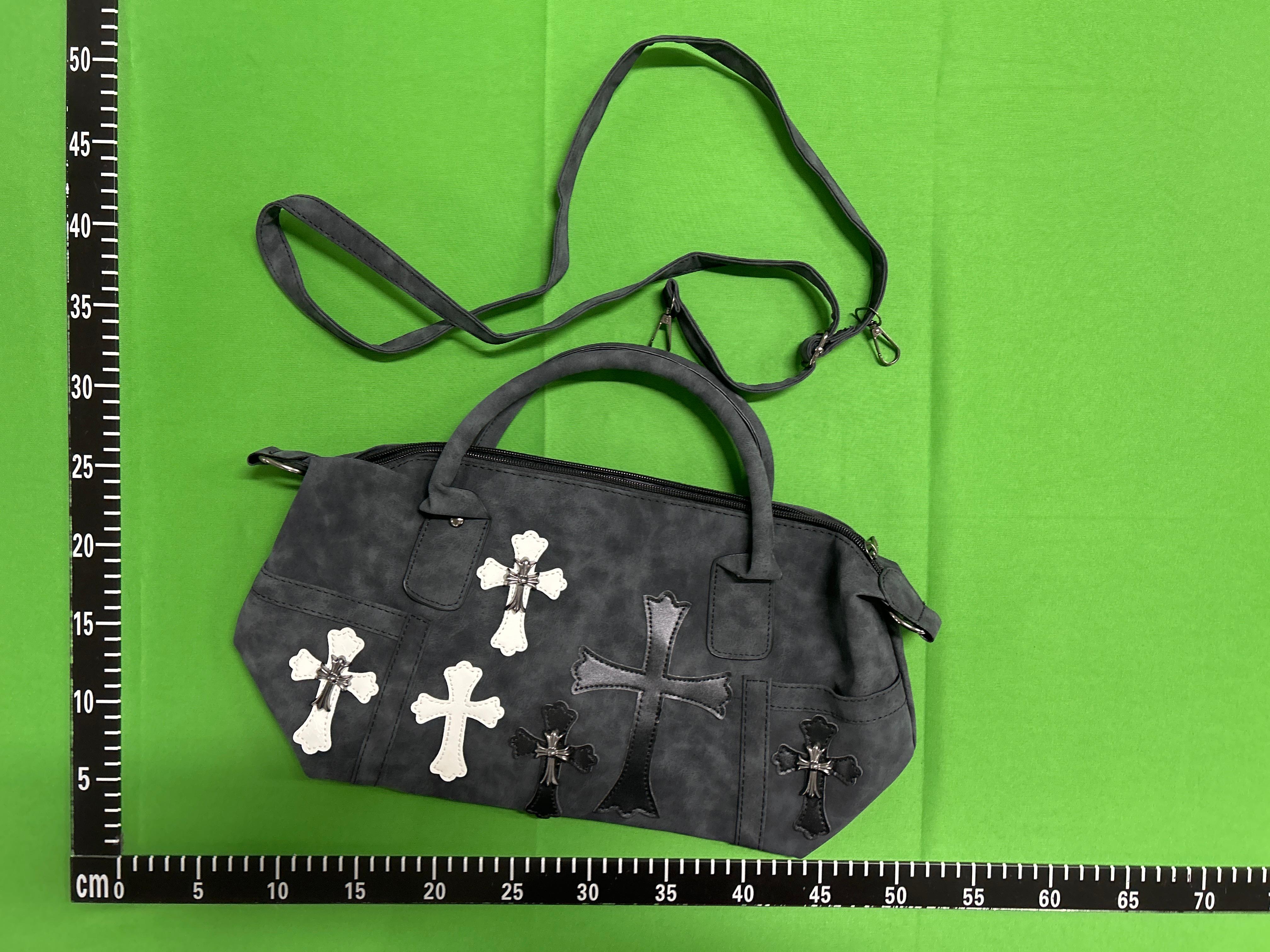 Foto QC 1 de Chrome Hearts Cross Patch Duffle Bag Large Grey Suede