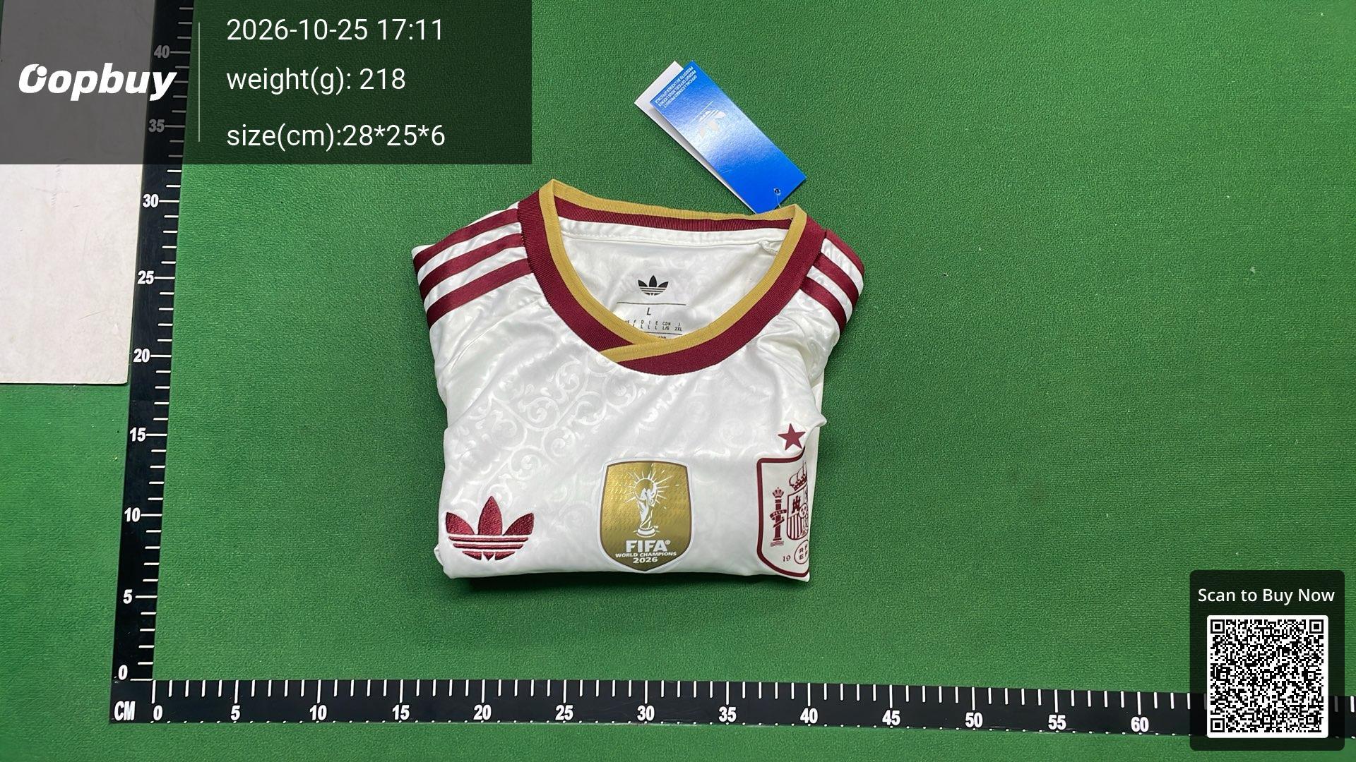 Foto QC 4 de adidas x Spain Retro 2010 World Cup Champion Home Fan Jersey Red