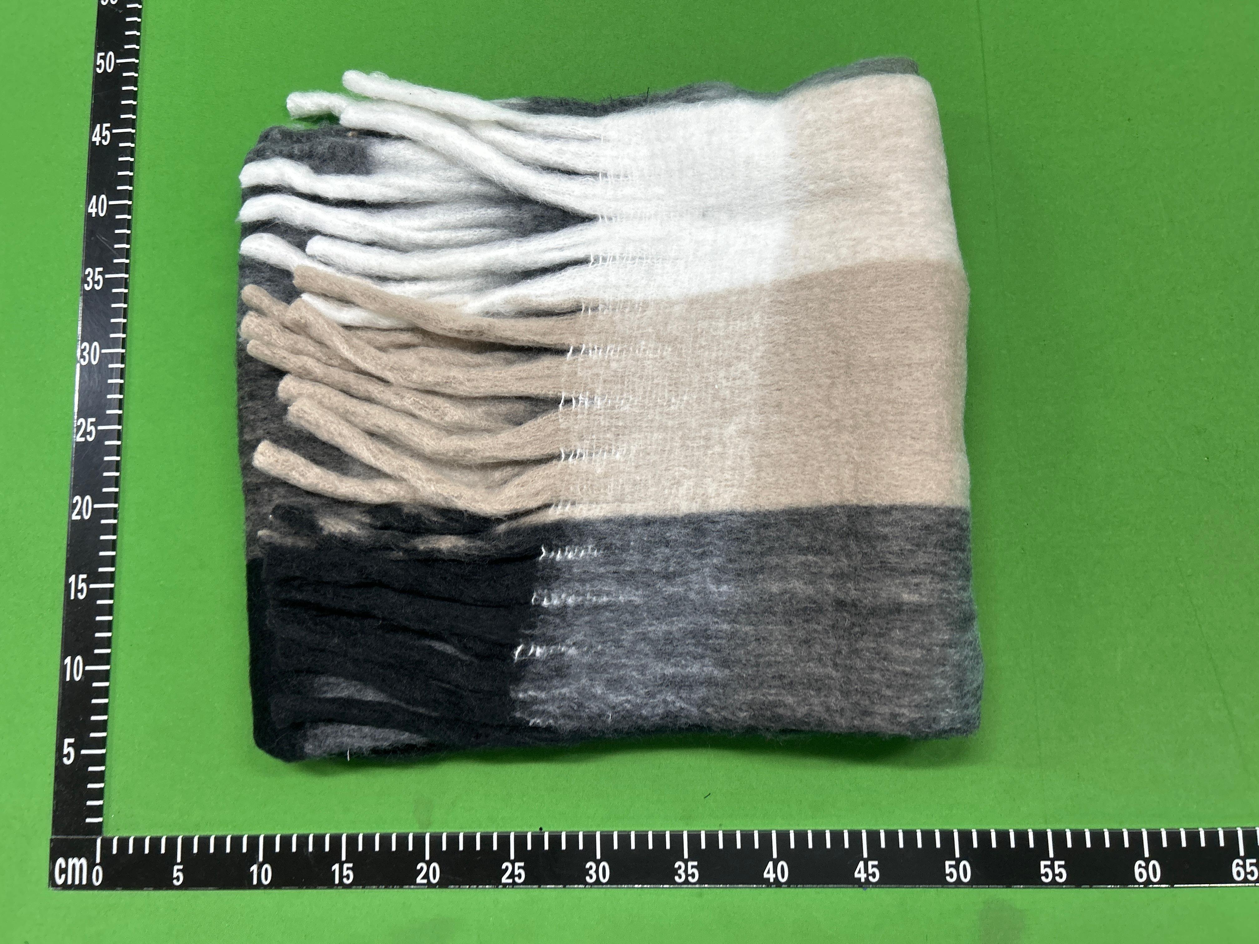 Foto QC 5 de Acne Studios Mohair Checked Scarf Light Blue/White/Powder Blue