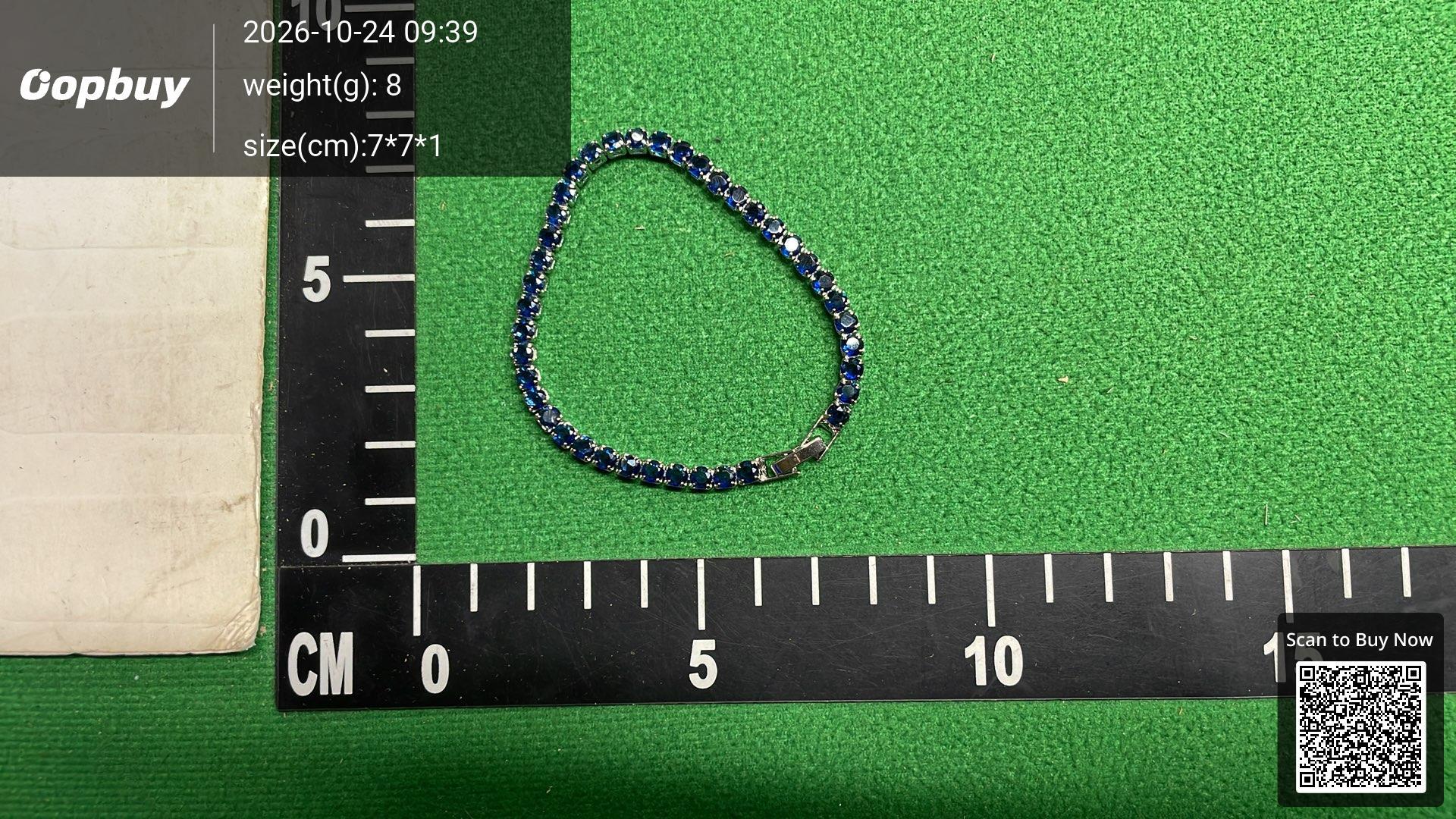 Foto QC 3 de Unbranded Tennis Bracelet Metal Zirconia Black
