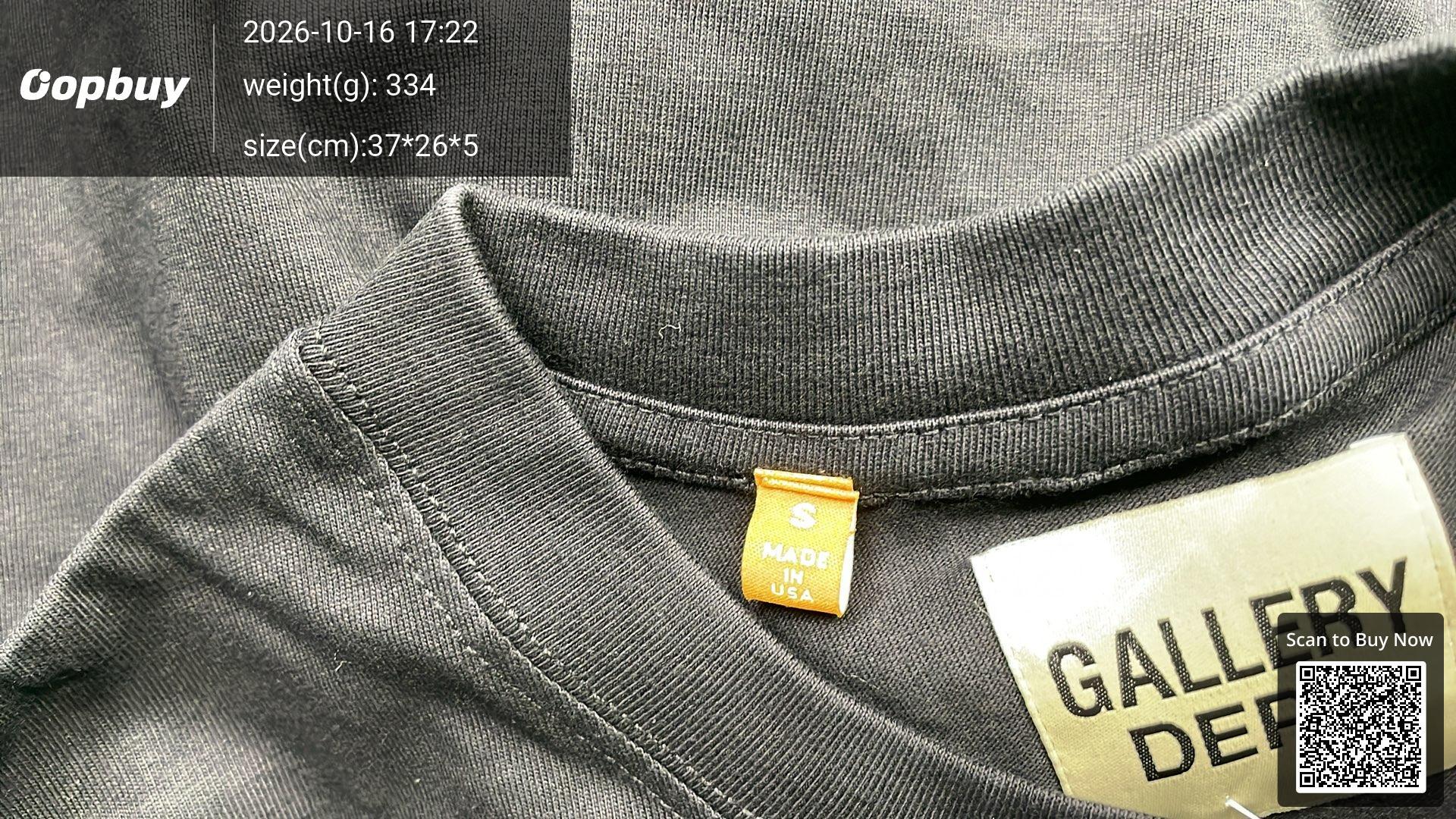 Foto QC 8 de Gallery Dept. T-shirt Long-Sleeve Hollywood Logo Cream