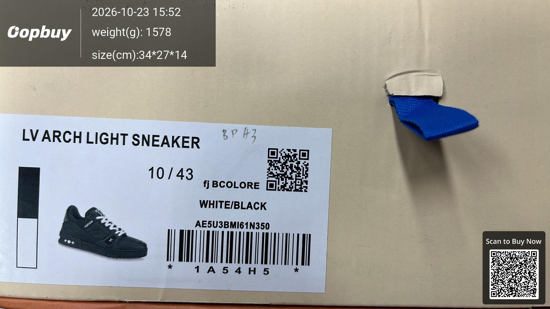 Foto QC 2 de Louis Vuitton Trainer Low Monogram Denim Blue