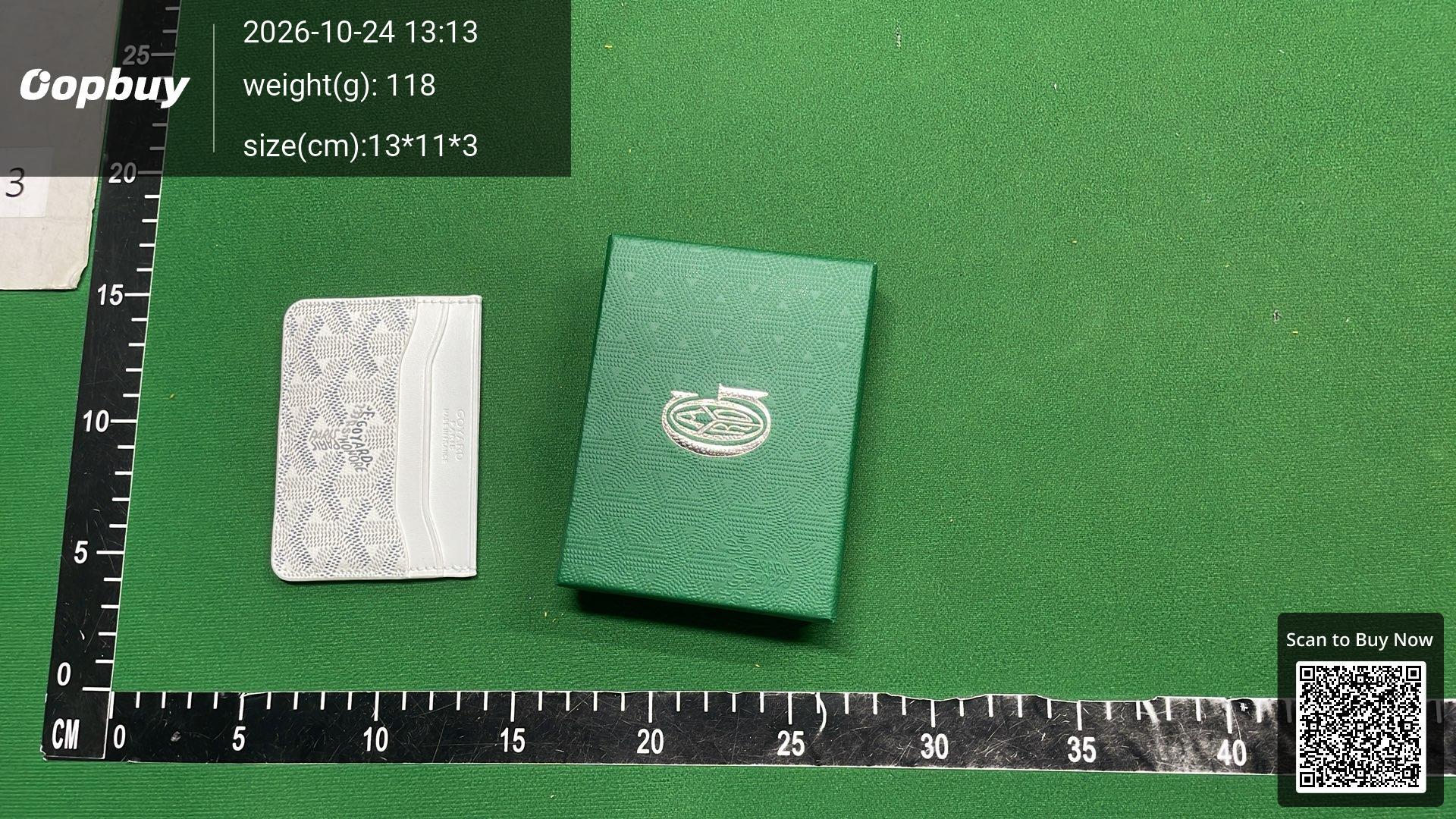 Foto QC 7 de Goyard Saint Sulpice Card Holder Goyardine Green