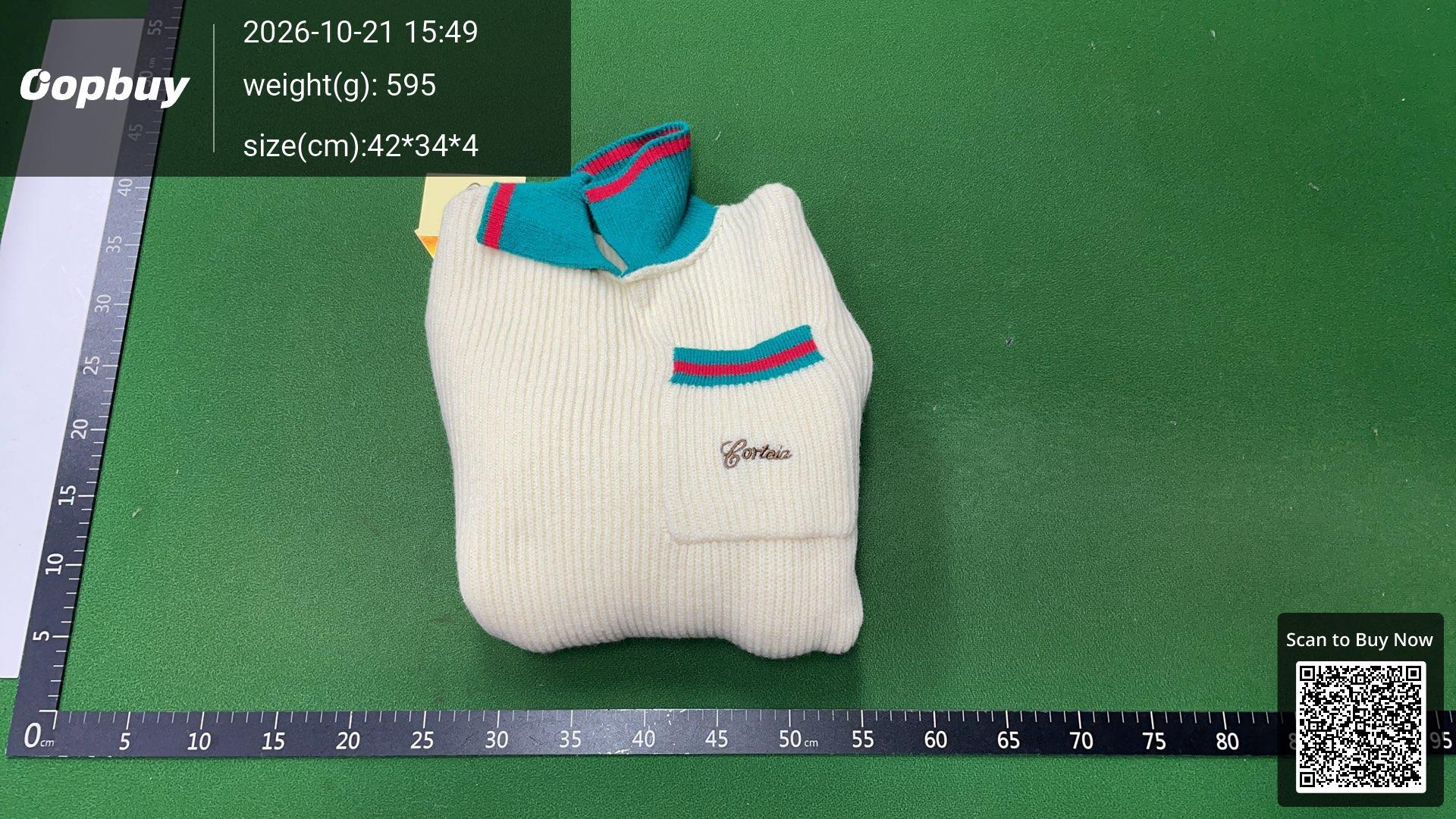 Foto QC 8 de Corteiz Crewneck Sweater Large Logo Cream