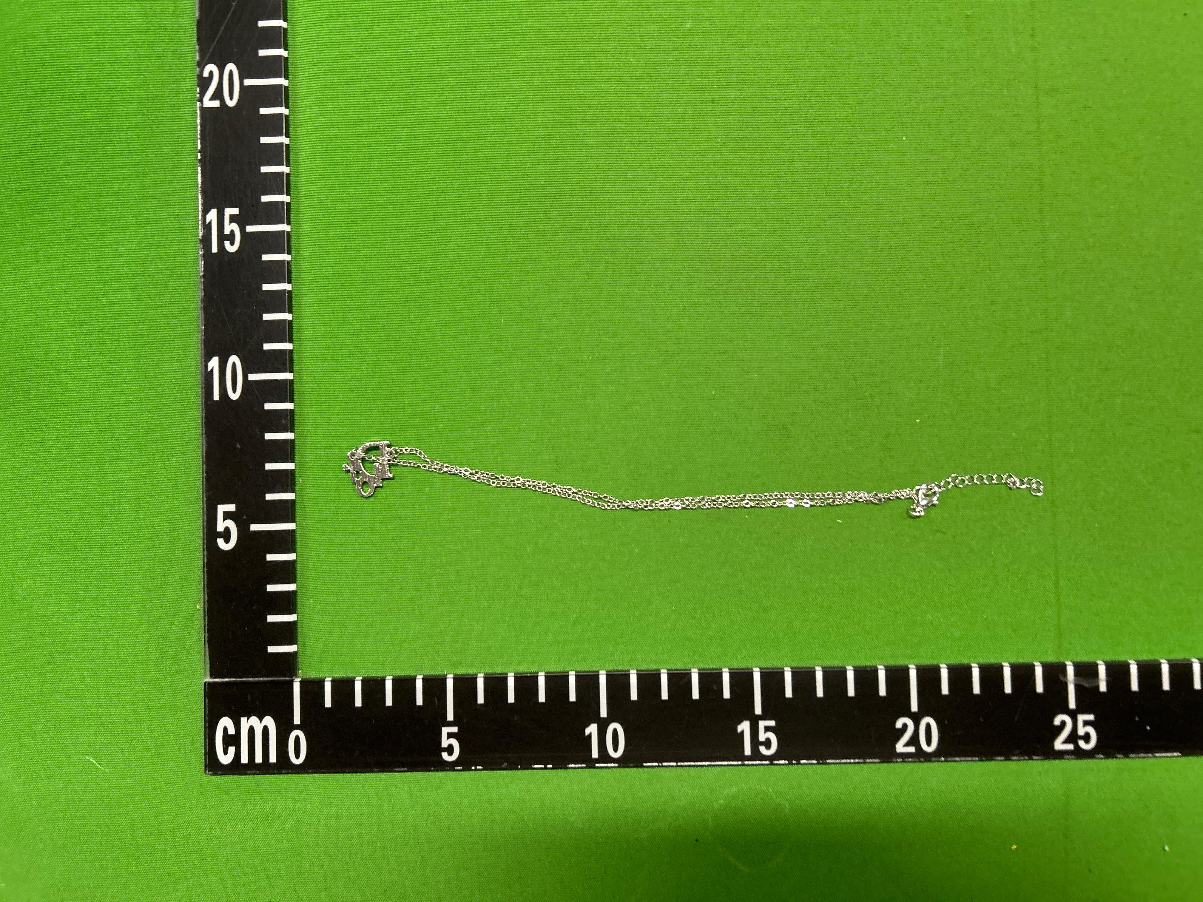 Foto QC 4 de Dior Necklace Metal Crystals Silver