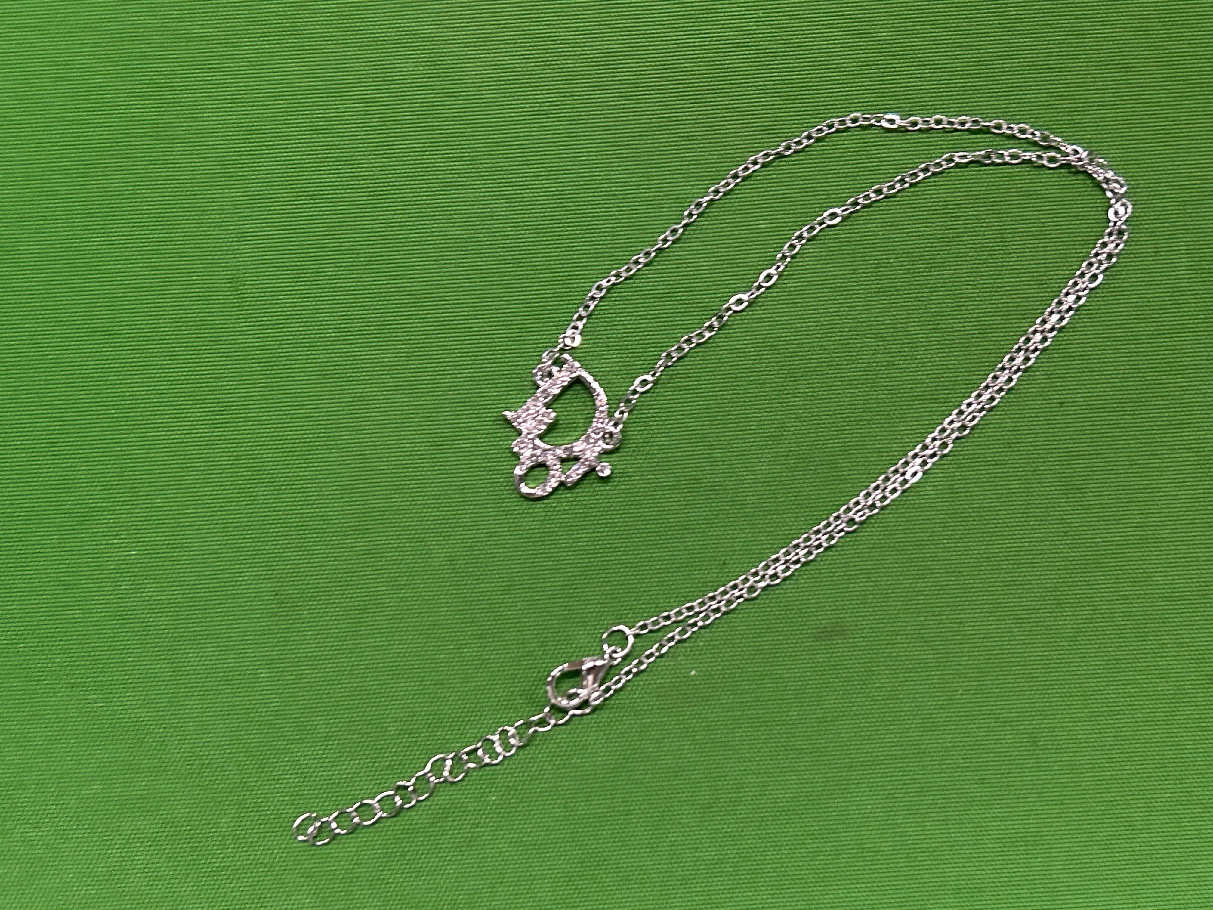 Foto QC 3 de Dior Necklace Metal Crystals Silver