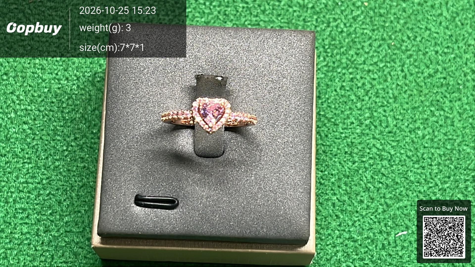 Foto QC 2 de Other Ring Silver Heart Stone Silver