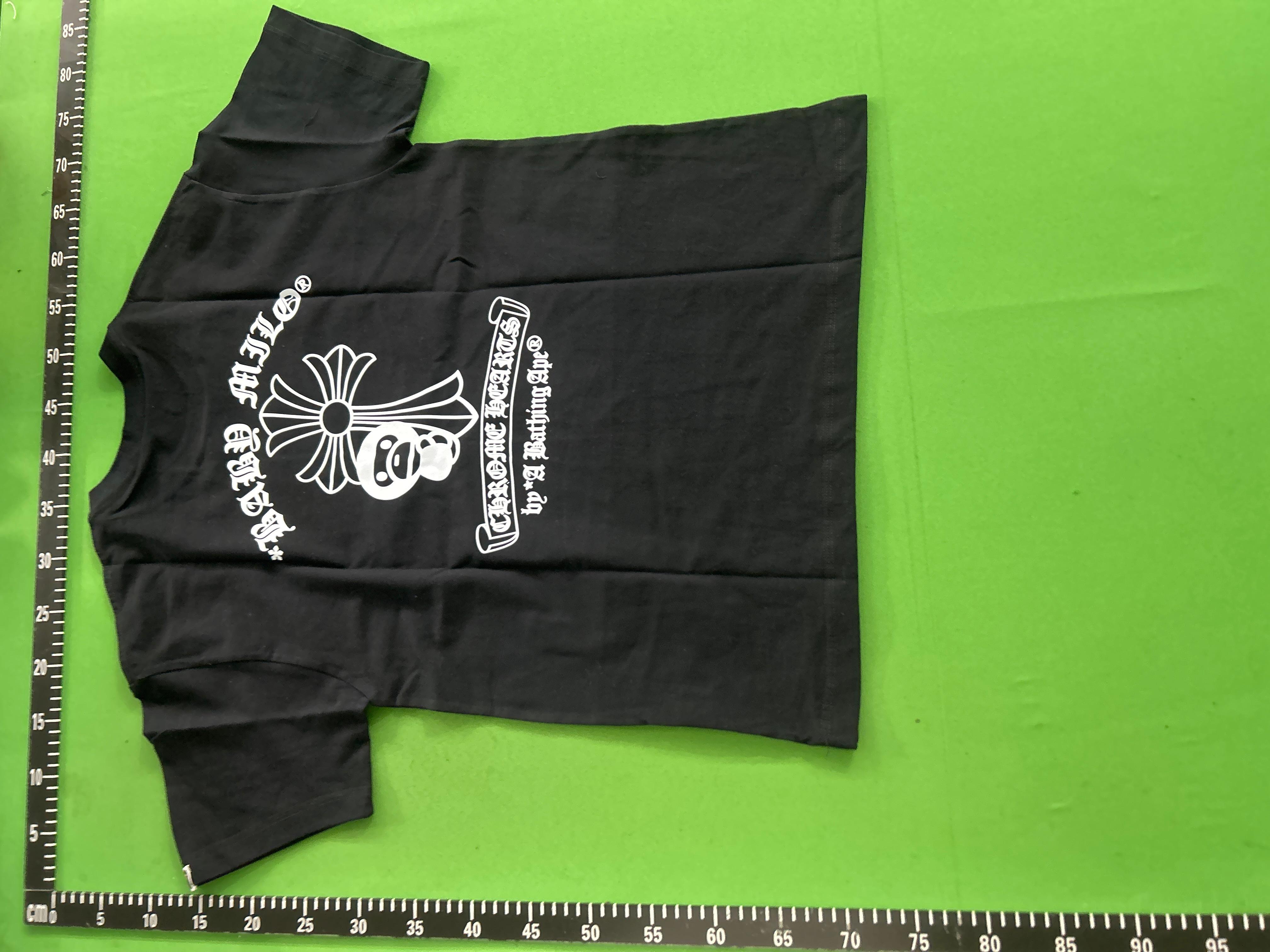 Foto QC 8 de BAPE T-shirt Plaid Ape Head College Logo Black
