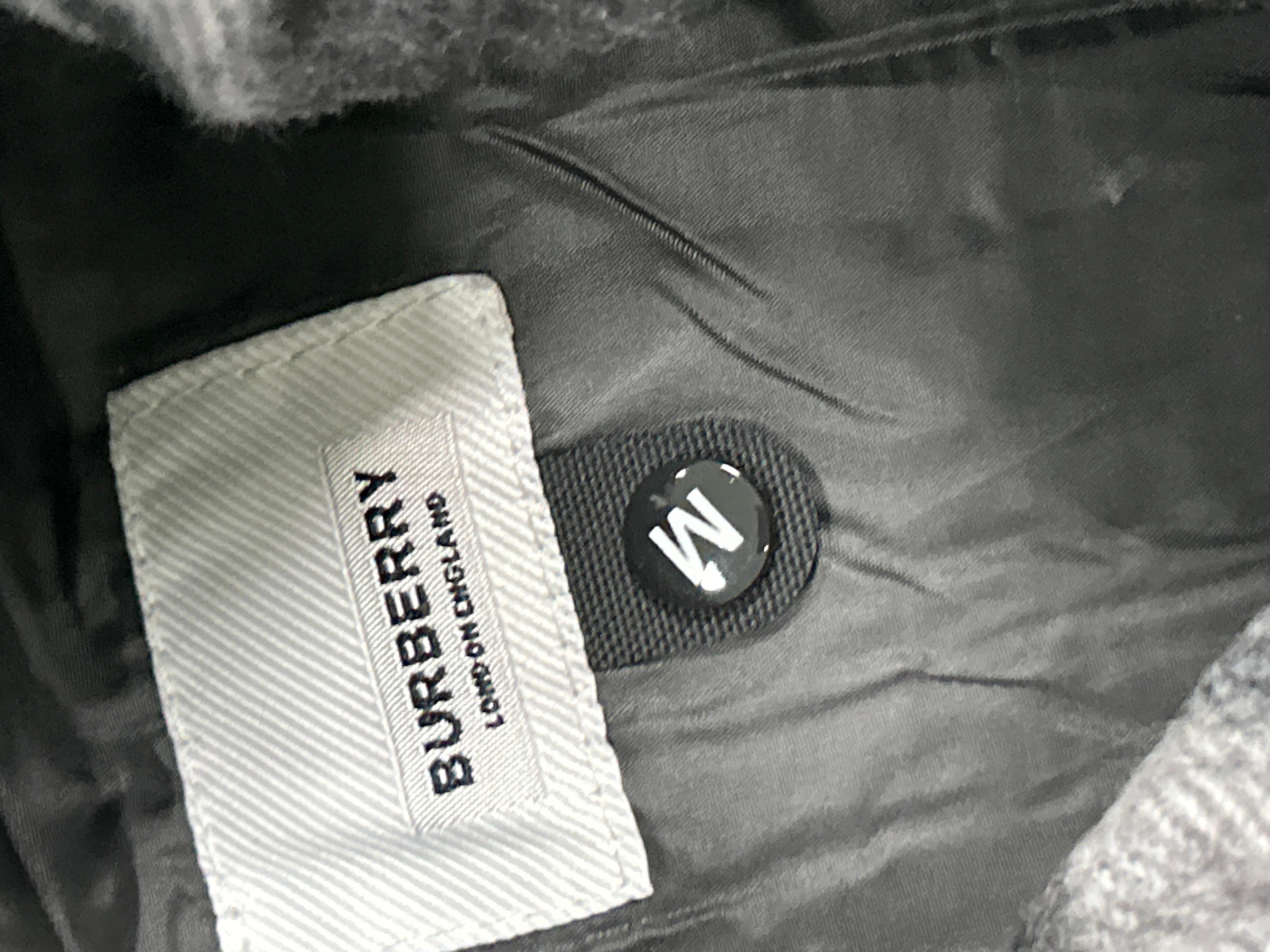 Foto QC 2 de Burberry Puffer Jacket Check Lined Down Black