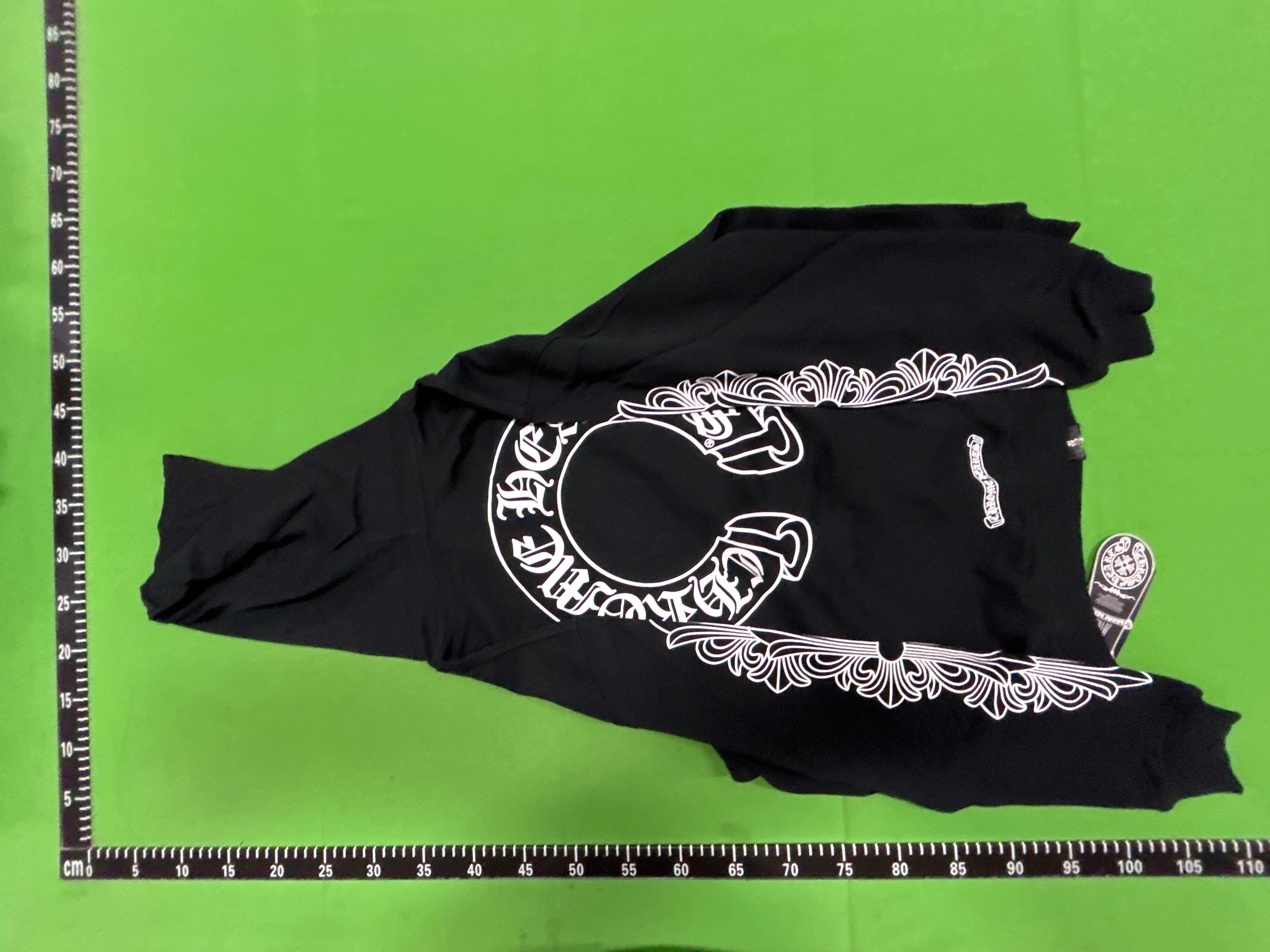 Foto QC 3 de Chrome Hearts Hoodie Horseshoe Los Angeles Floral Sleeve Black