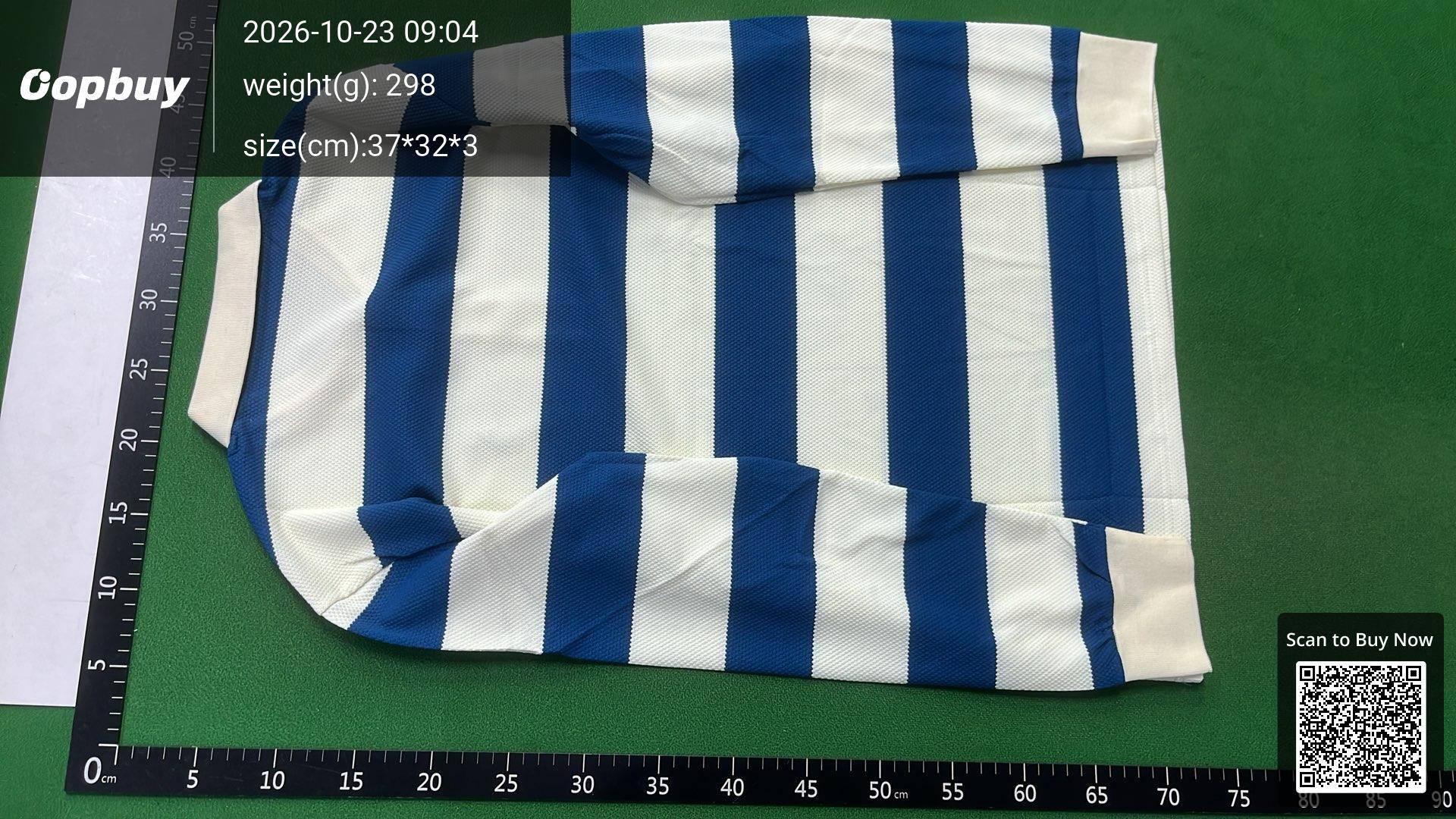 Foto QC 3 de Polo Ralph Lauren Shirt Striped Long-Sleeve Blue Cream