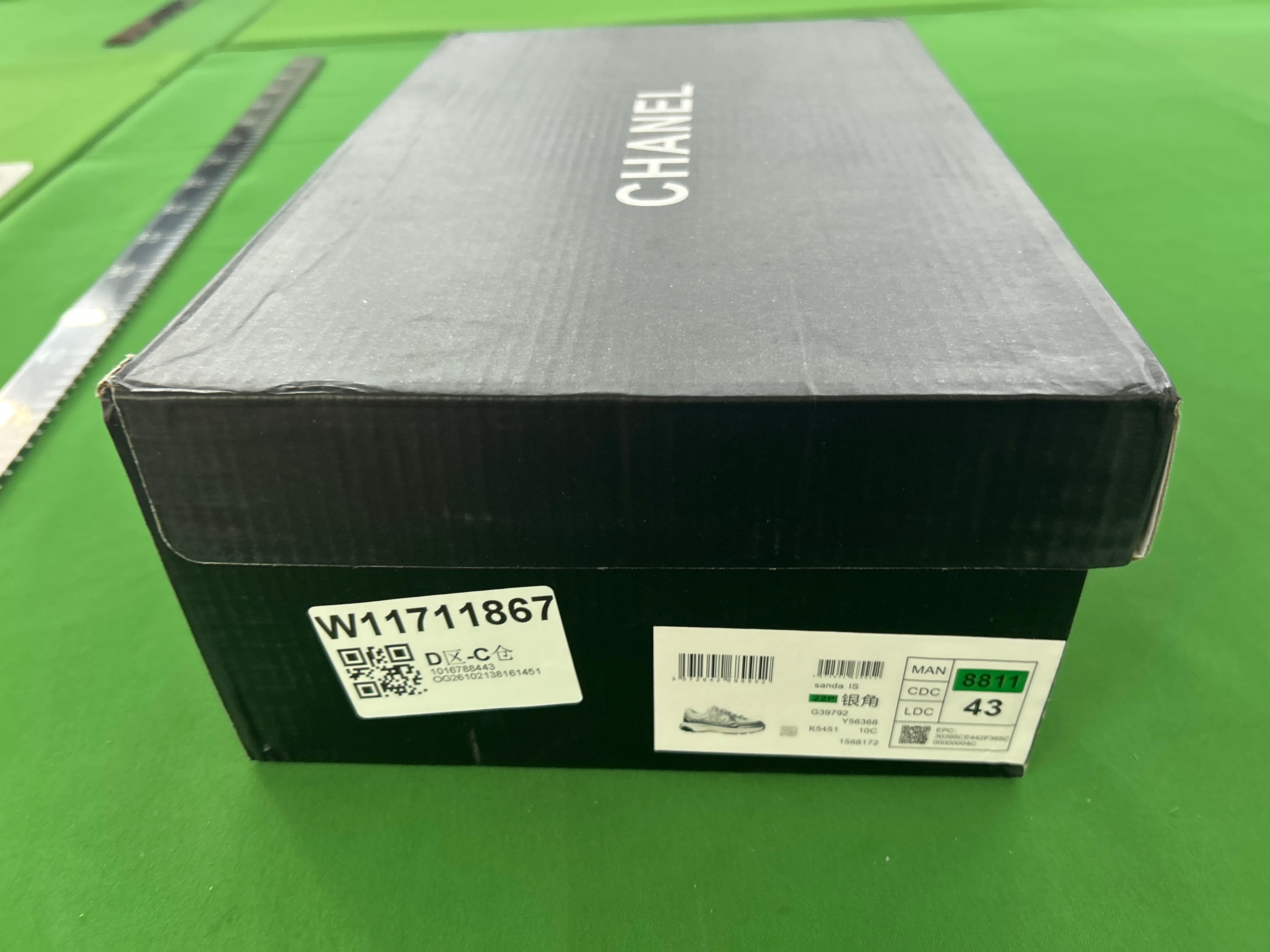Foto QC 1 de Chanel CC Sneakers Metallic Mesh Low Top Silver White