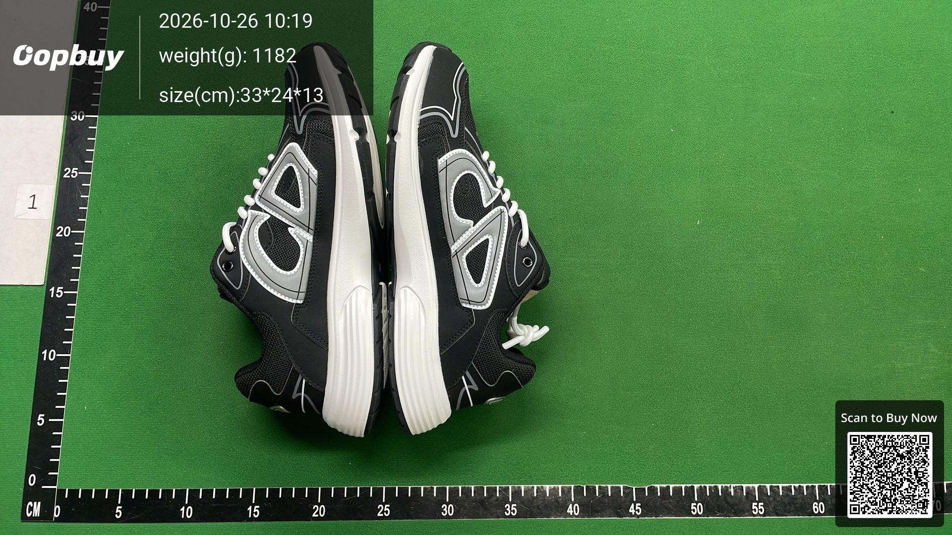 Foto QC 4 de Dior B30 Low Black White G8513