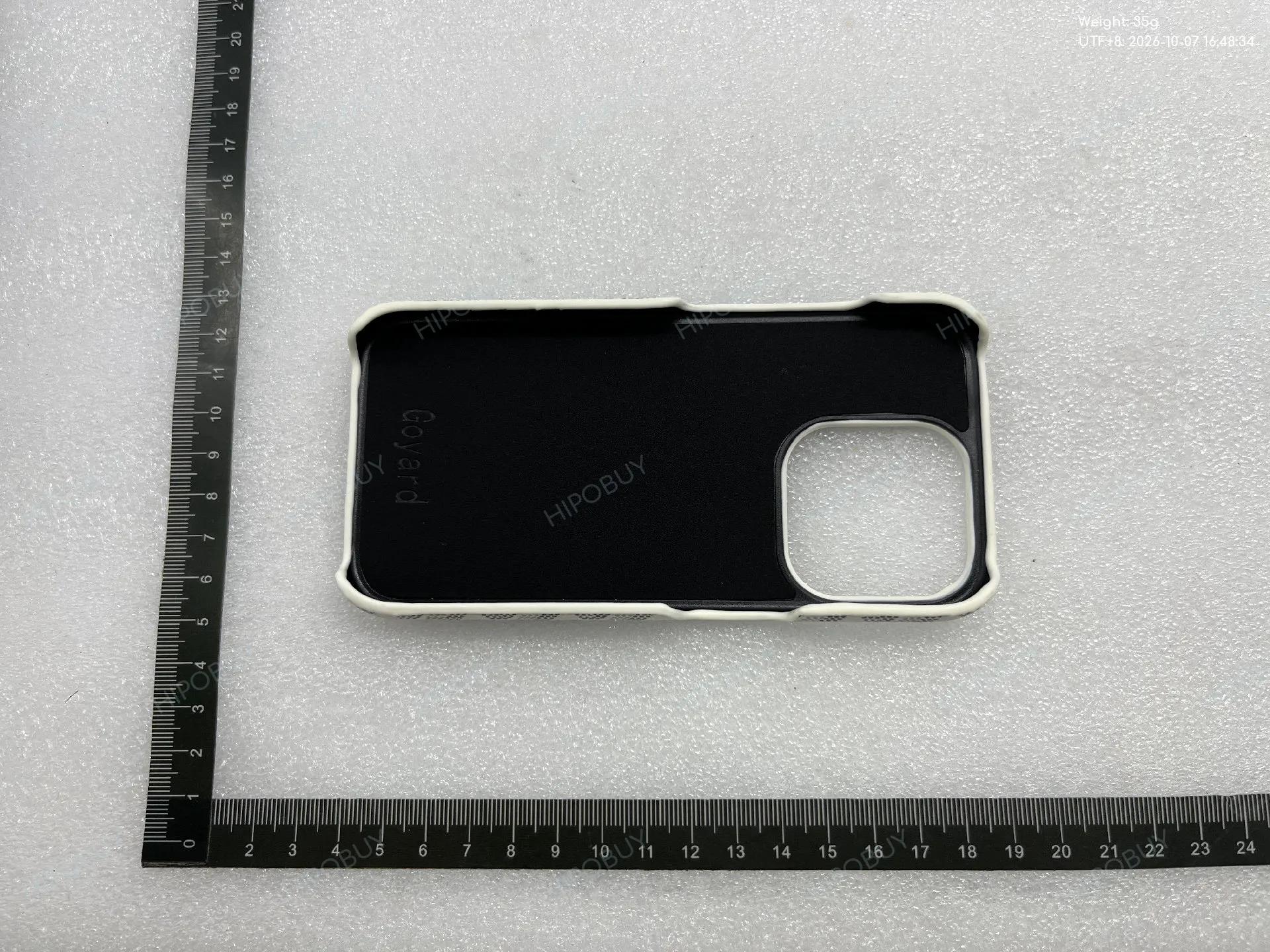 Foto QC 5 de Goyard Leather Case for iPhone X Yellow