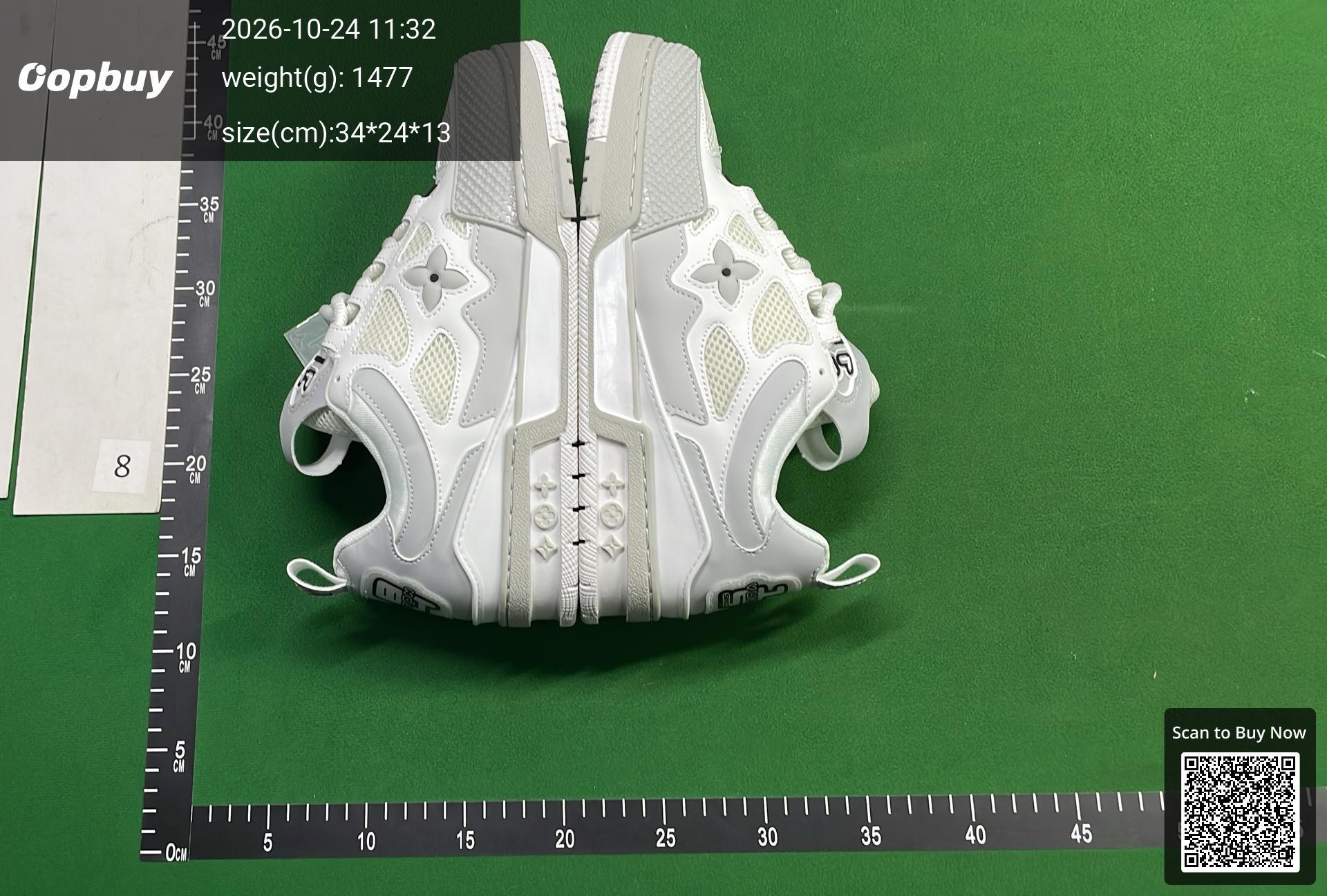 Foto QC 5 de Louis Vuitton Skate Low White Grey