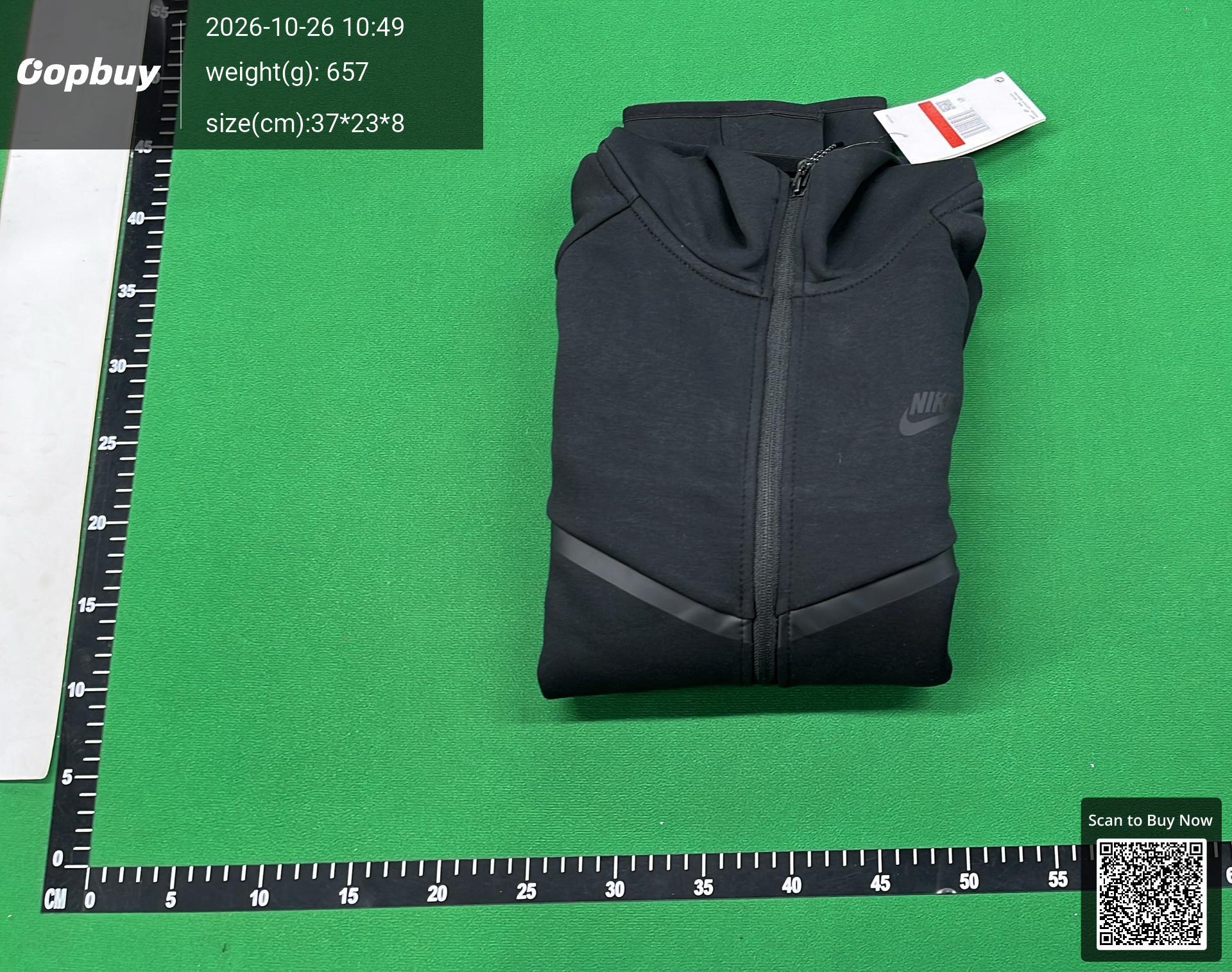 Foto QC 4 de Nike Tech Fleece Windrunner Zip Sweater Hooded Black
