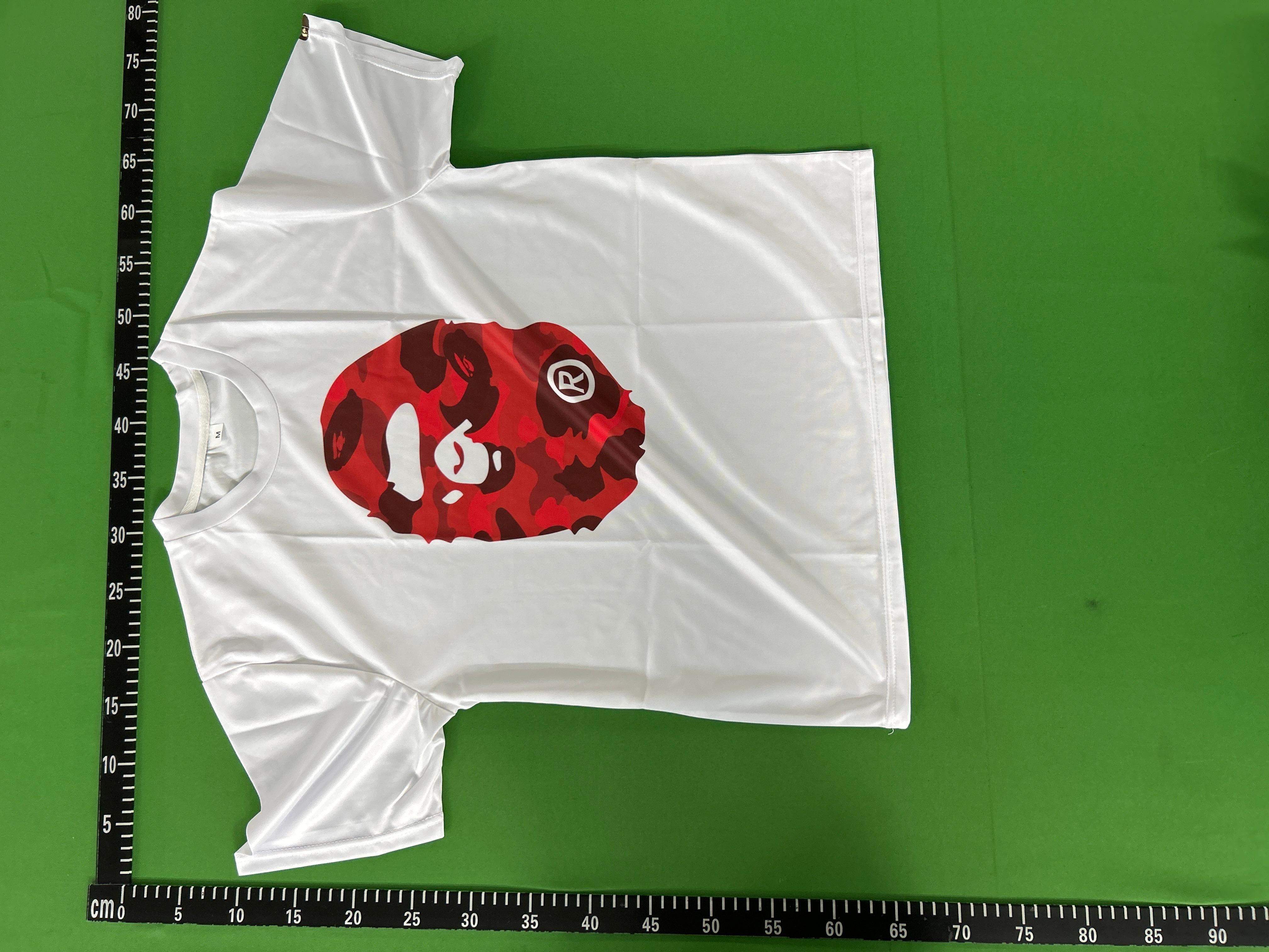Foto QC 3 de Chrome Hearts x A Bathing Ape T-shirt Horseshoe Ape Head Logo Black