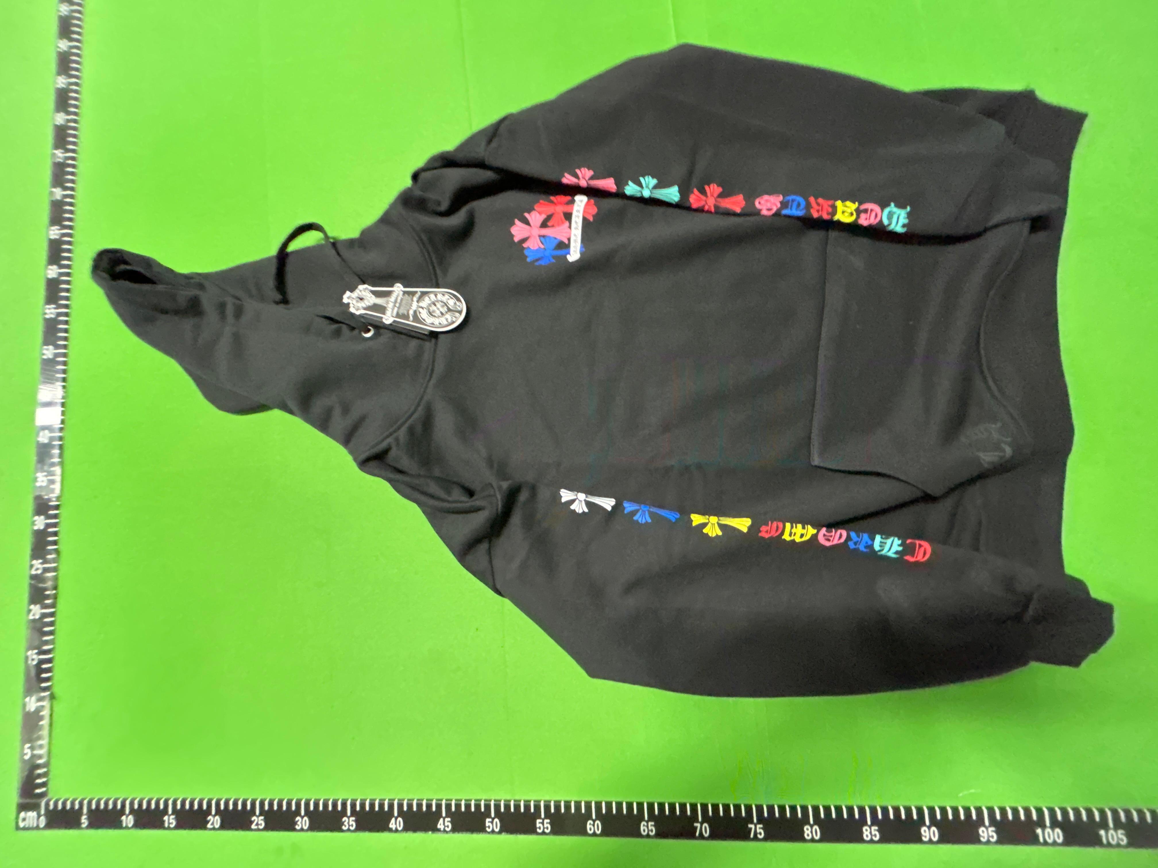 Foto QC 7 de Chrome Hearts Hoodie Horseshoe Los Angeles Floral Sleeve Black