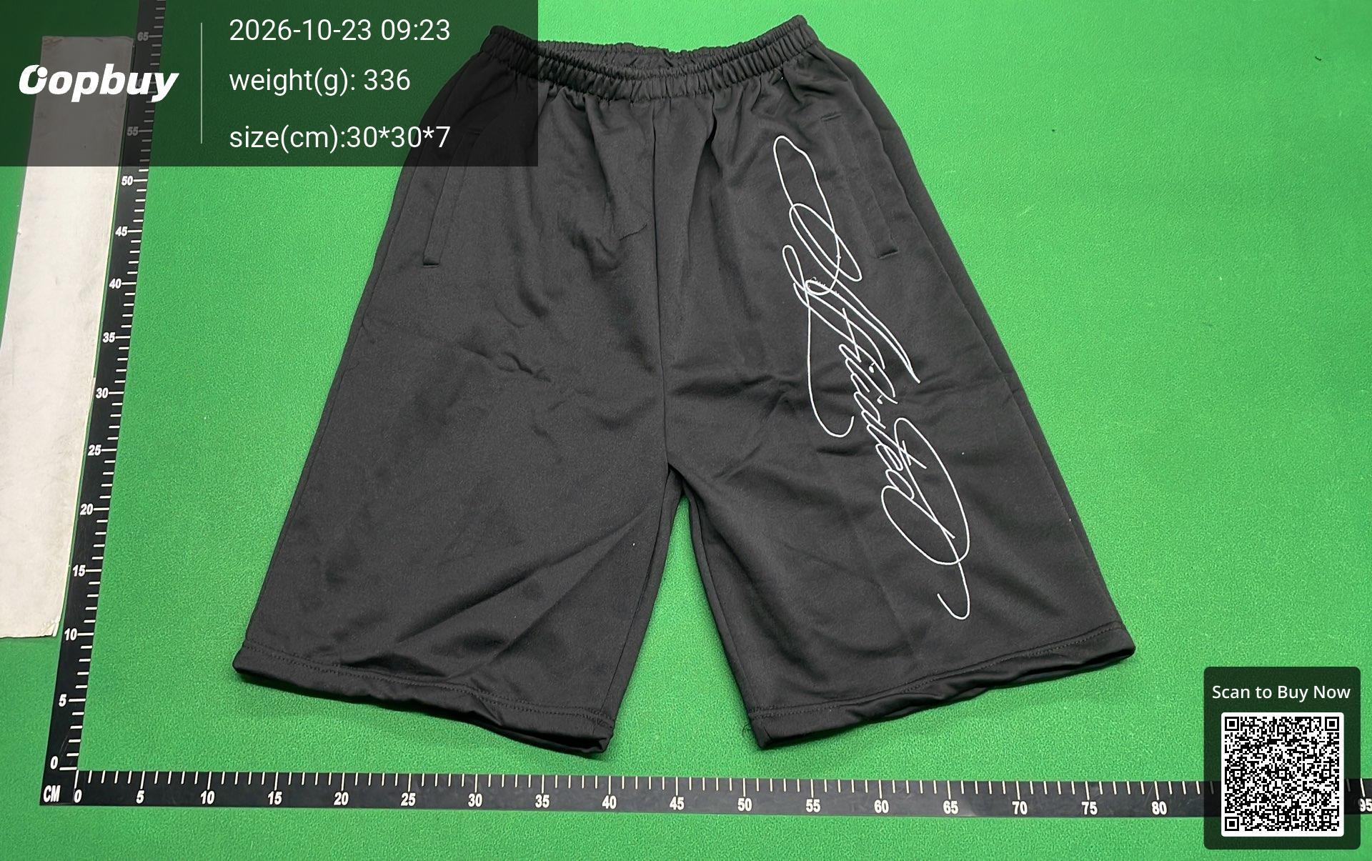 Foto QC 6 de Hellstar Sweat Shorts Script Embroidery Loose Grey