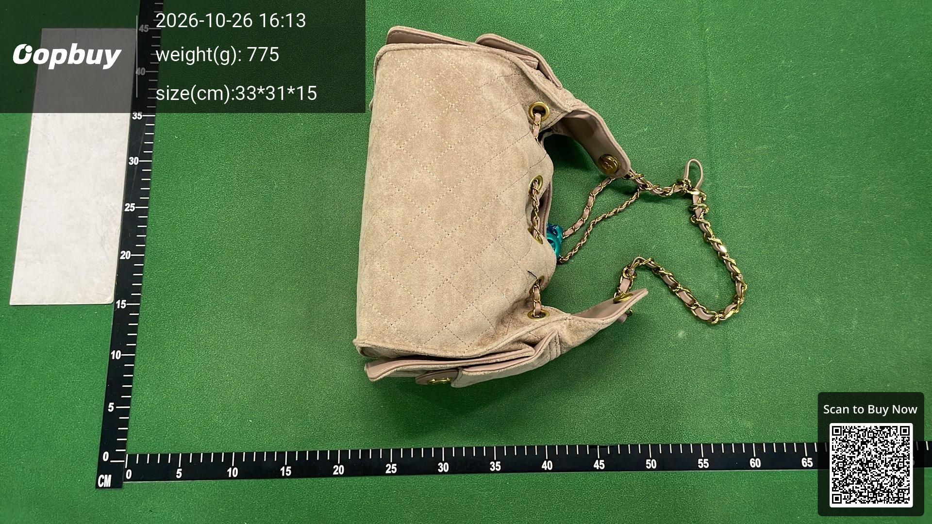 Foto QC 5 de Chanel Quilted Chain Bucket Bag Black Suede