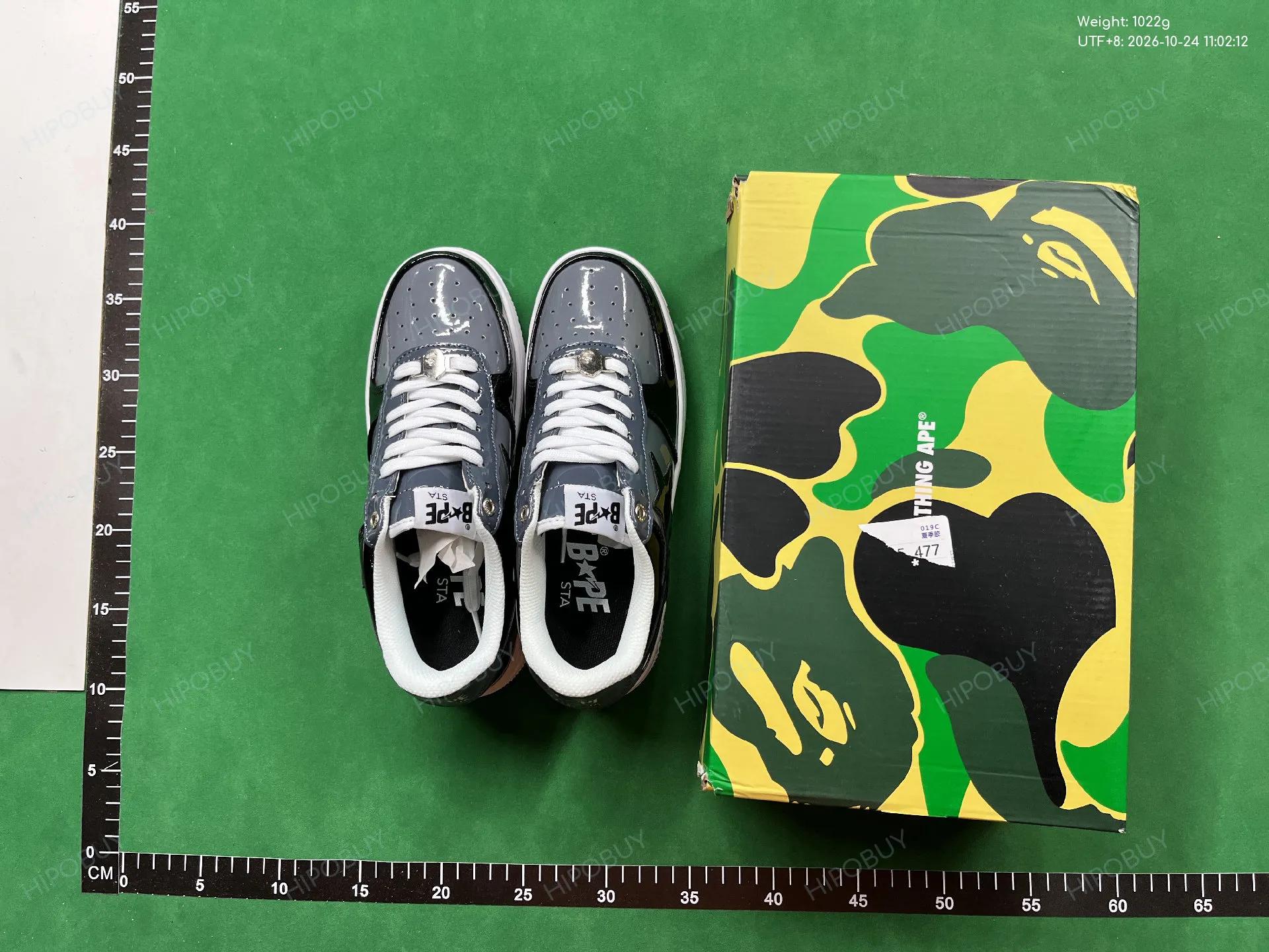 Foto QC 1 de Bape BAPE STA Low Shark Patent Black Red 1F70291004