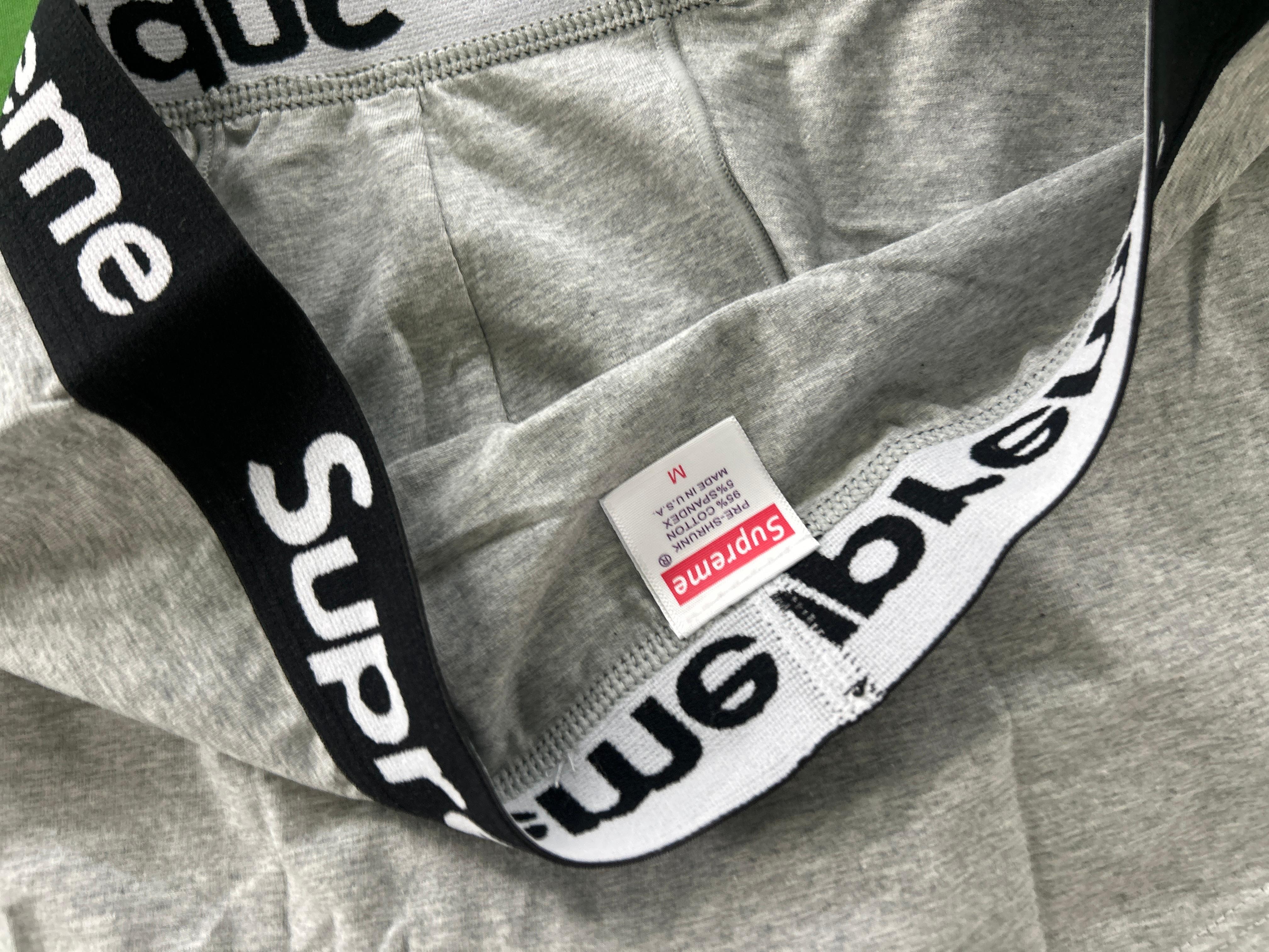 Foto QC 3 de Supreme Underwear Cotton Boxer Briefs Red