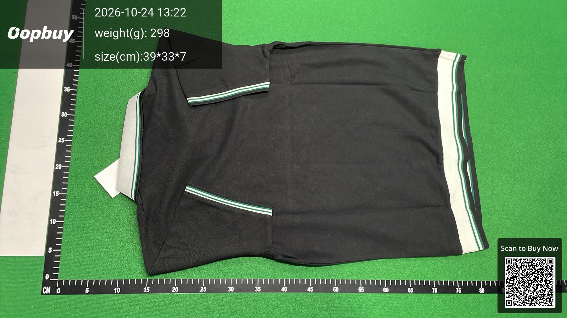 Foto QC 7 de Casablanca Boucle Stripe Polo Shirt White Green