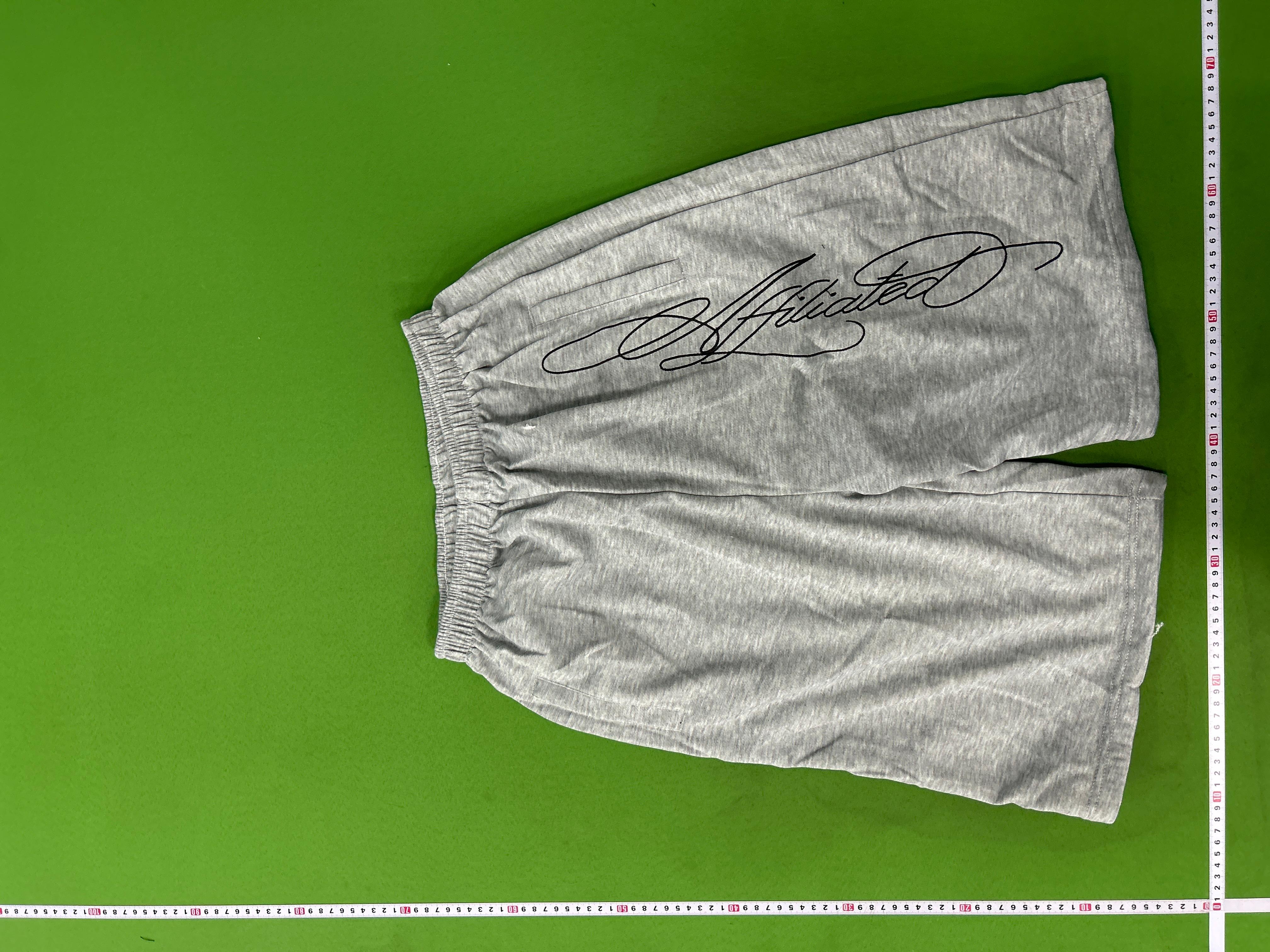 Foto QC 3 de Hellstar Sweat Shorts Script Embroidery Loose Grey